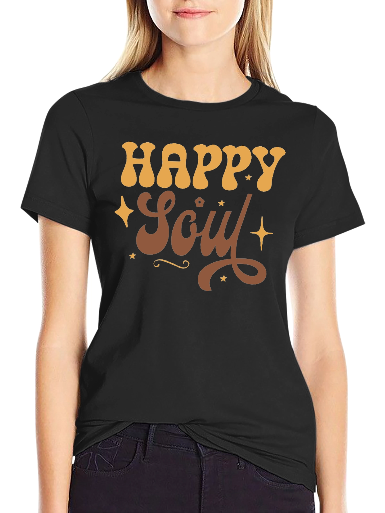 Happy Soul Graphic T-Shirt - Retro Style