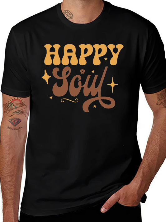 Happy Soul Graphic T-Shirt - Retro Style