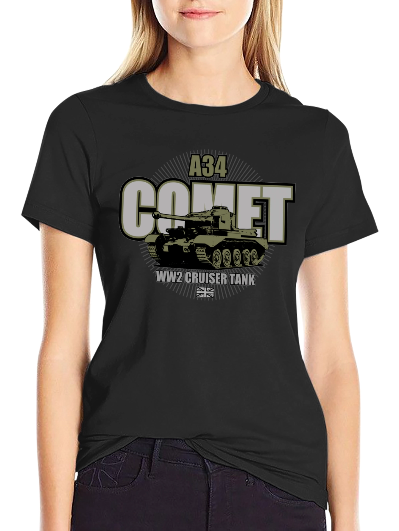 A34 Comet Tank T-Shirt - WWII Cruiser Tank