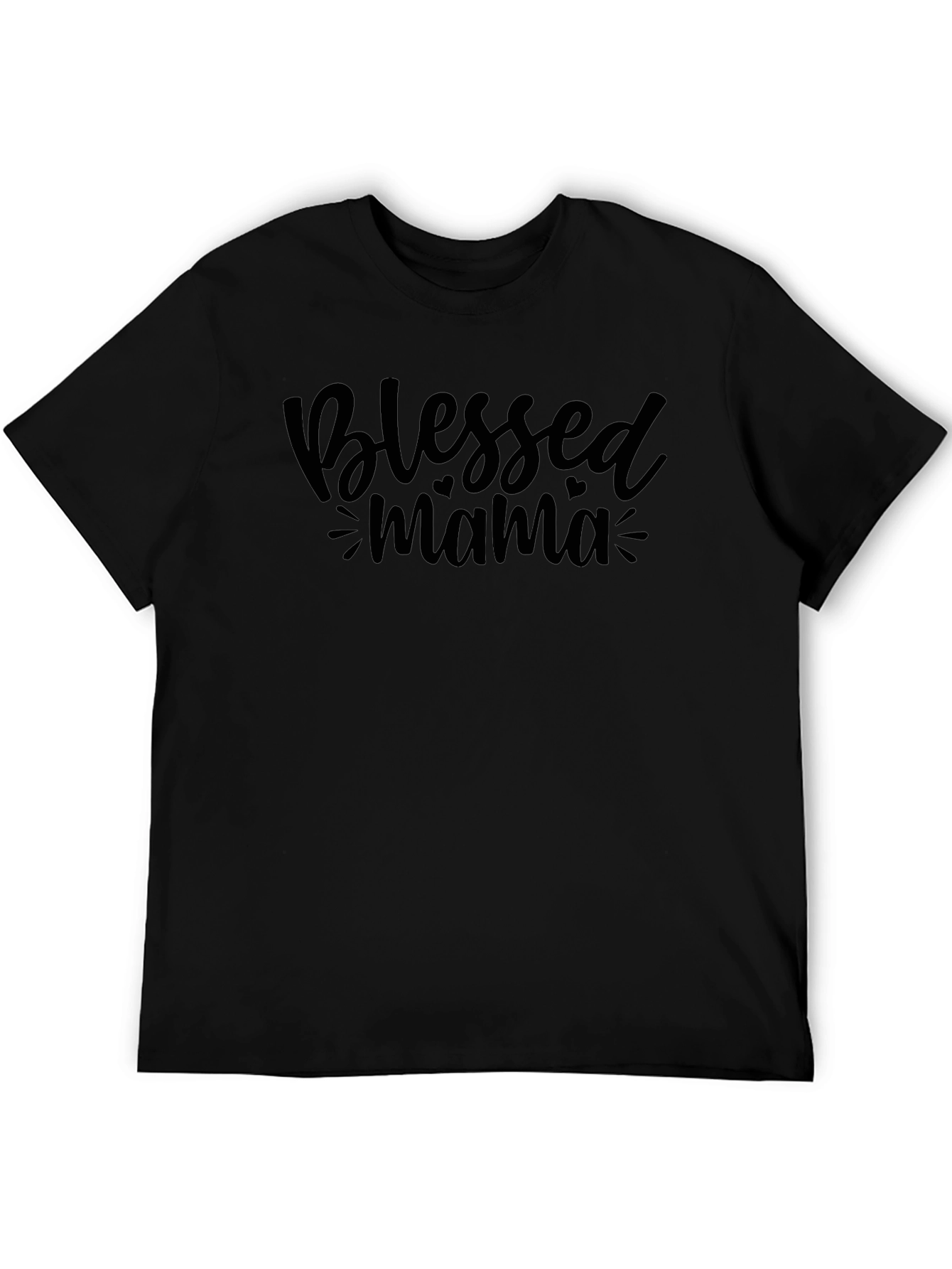 Blessed Mama Graphic Tee - Black