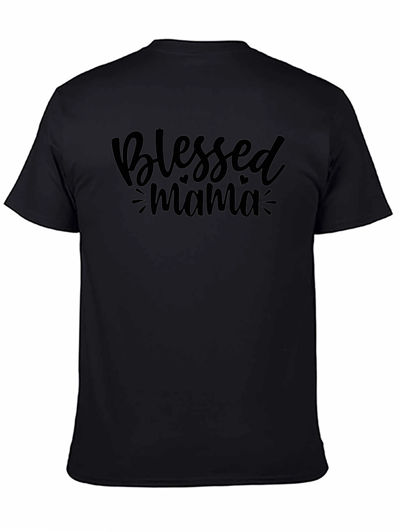 Blessed Mama Graphic Tee - Black