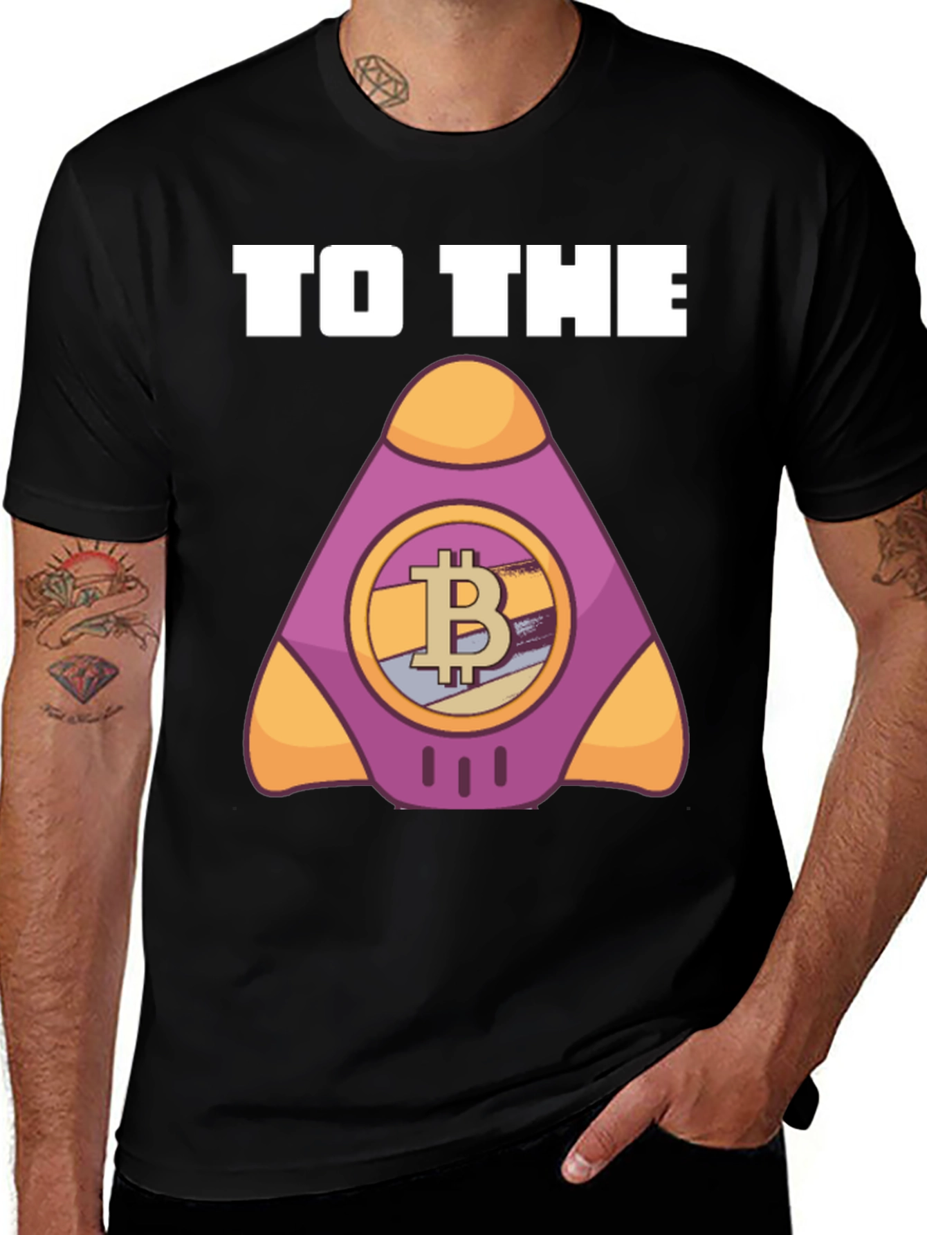 Bitcoin Rocket T-Shirt - Crypto Apparel