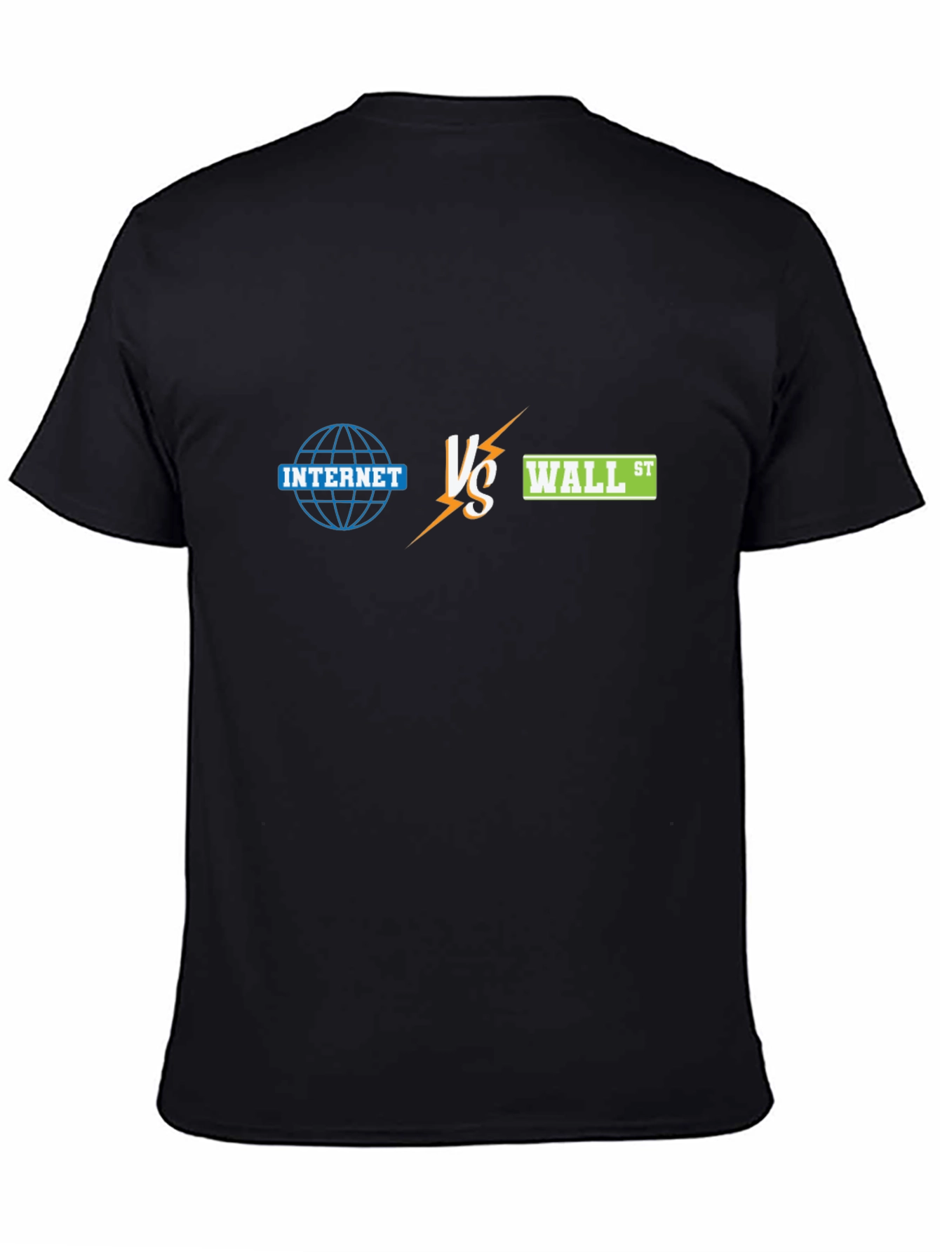 Internet Vs Wall St. Black T-Shirt