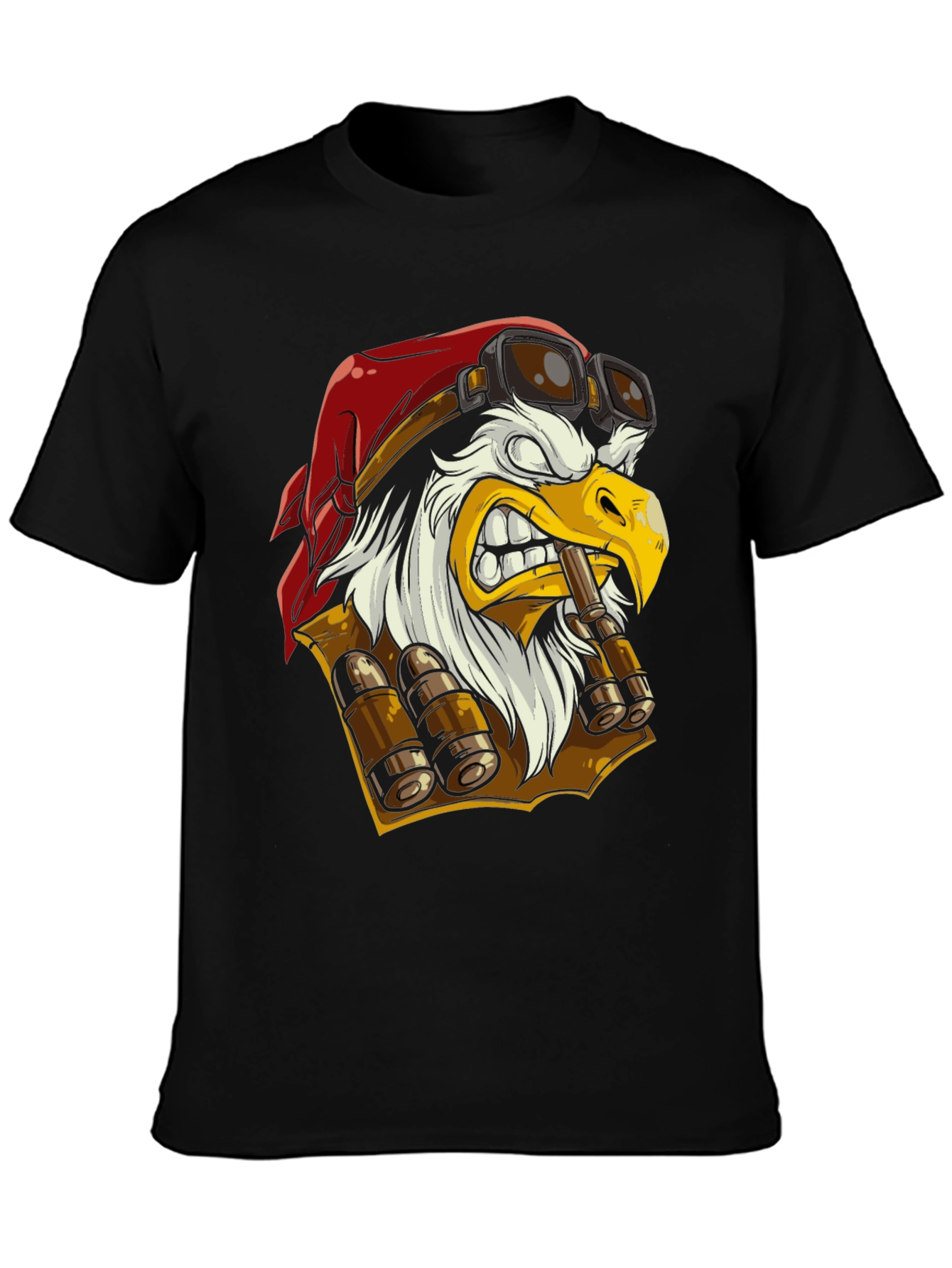 Eagle Pilot T-Shirt - Cartoon Graphic Tee