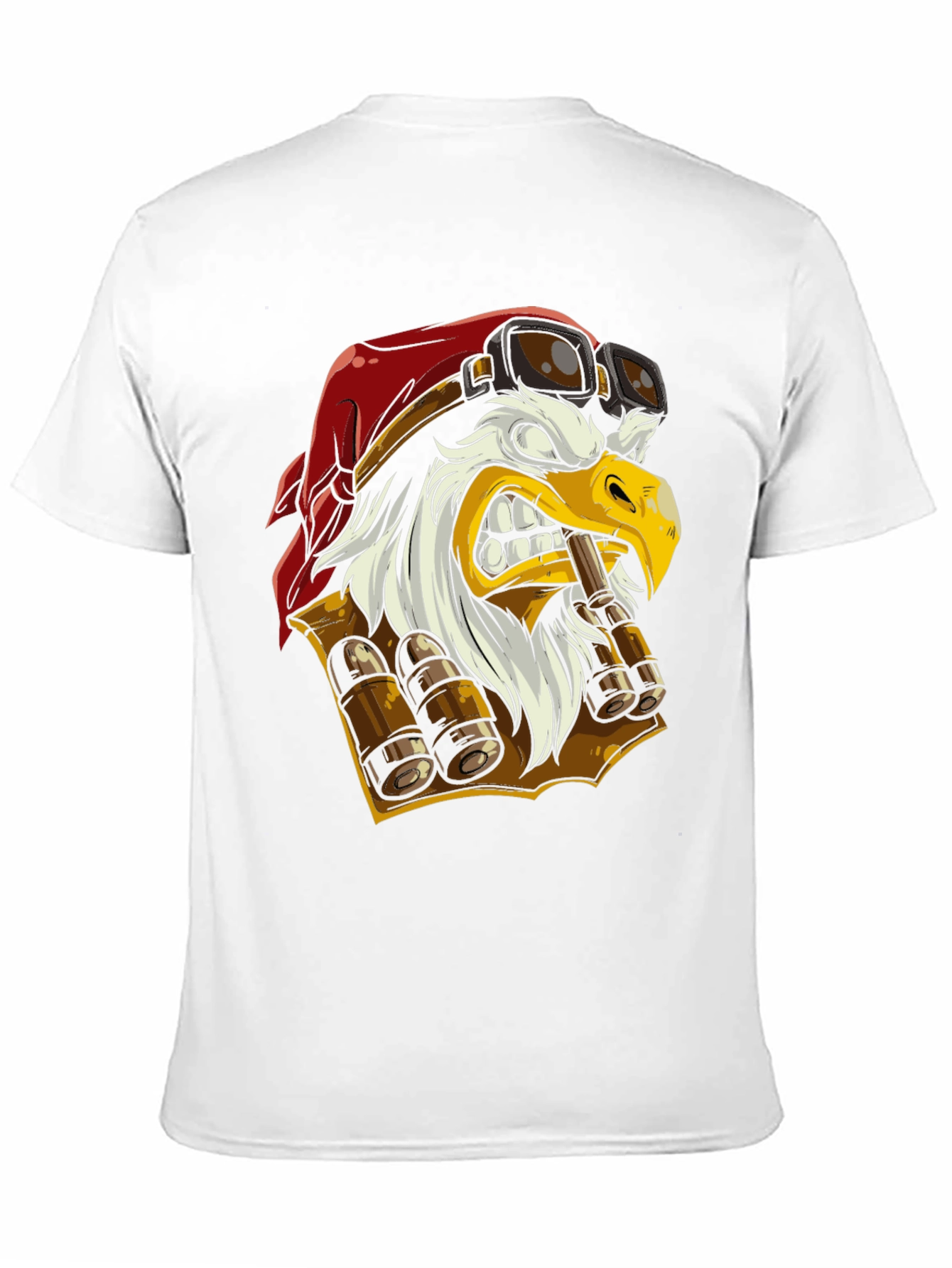 Eagle Pilot T-Shirt - Cartoon Graphic Tee