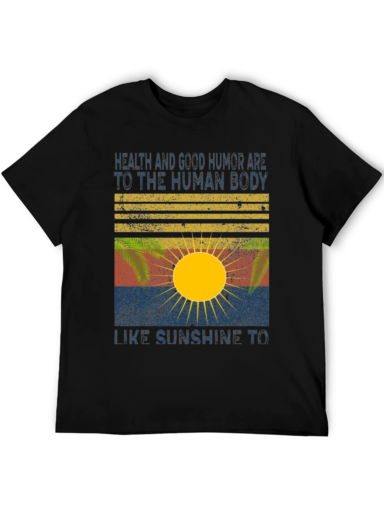 Health & Humor Sun Graphic Tee - Black