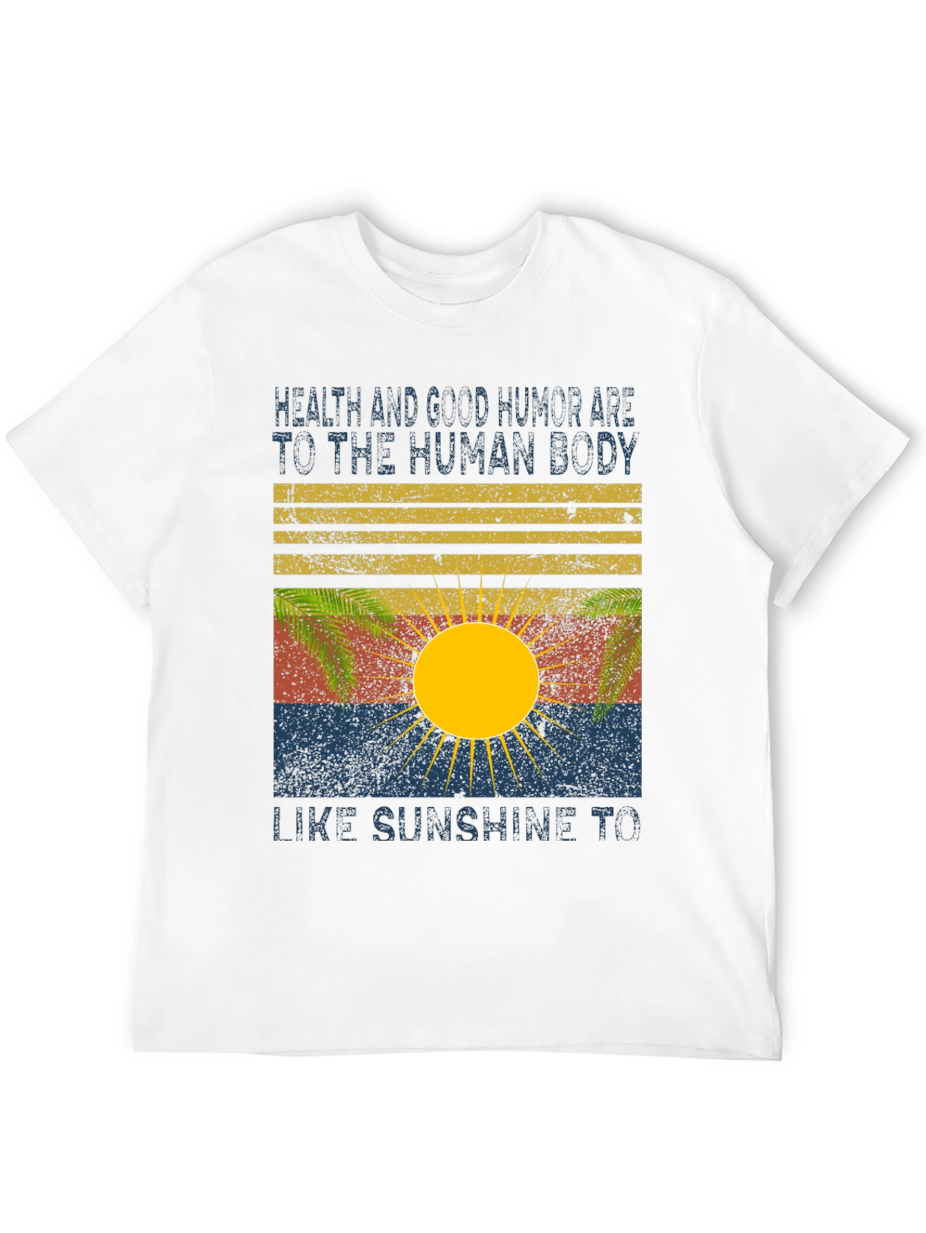 Health & Humor Sun Graphic Tee - Black