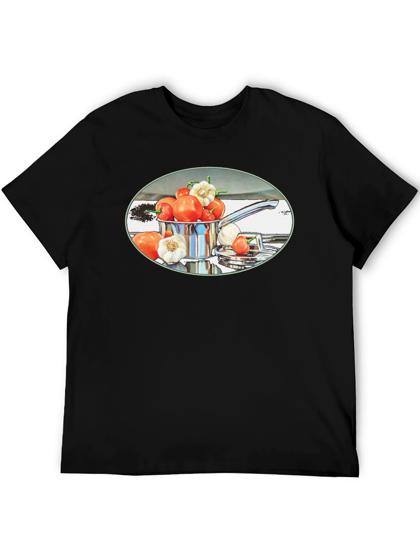 Chefs Pot Graphic T-Shirt - Black Unisex