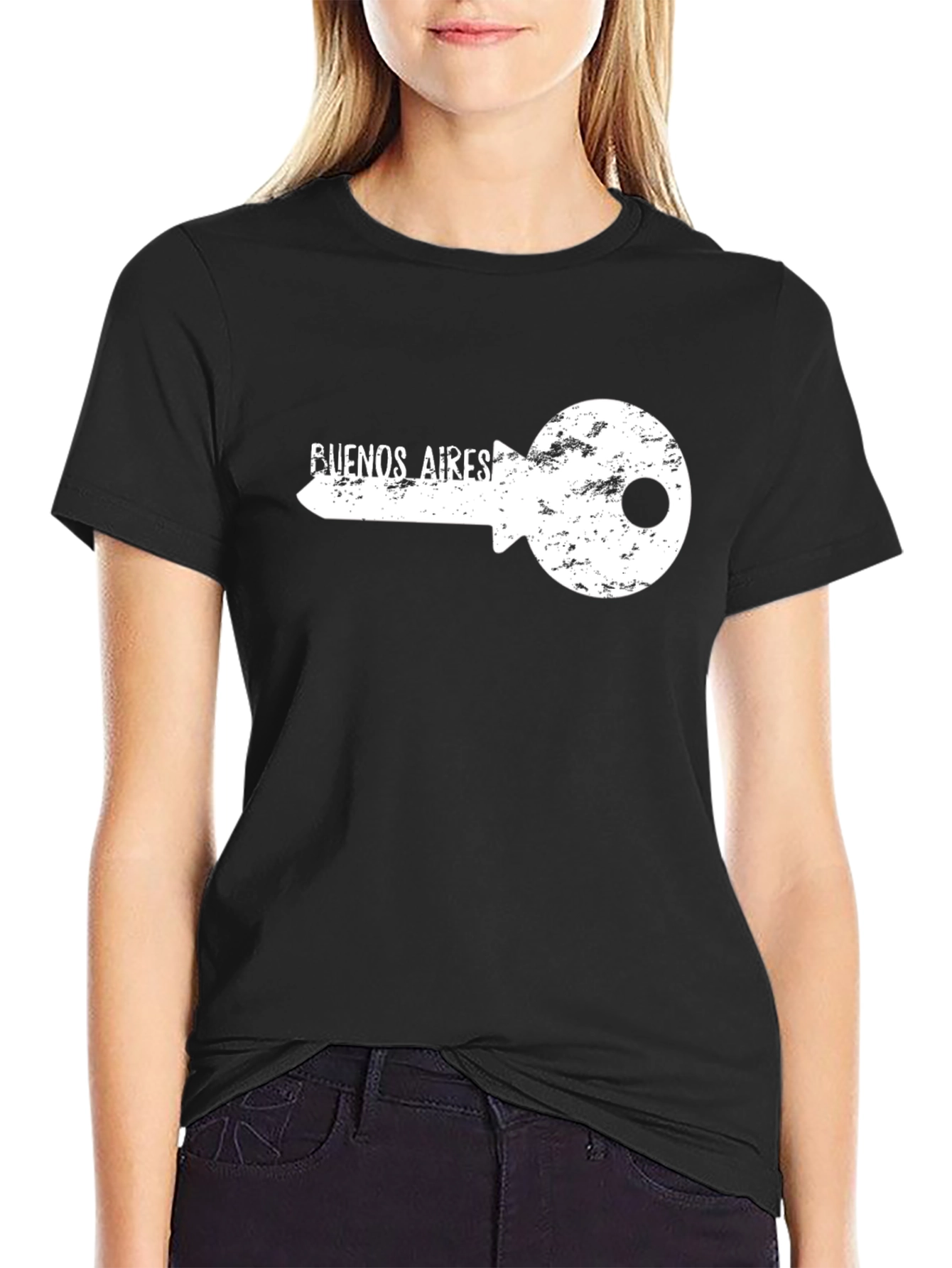 Buenos Aires Key Graphic Tee - Black