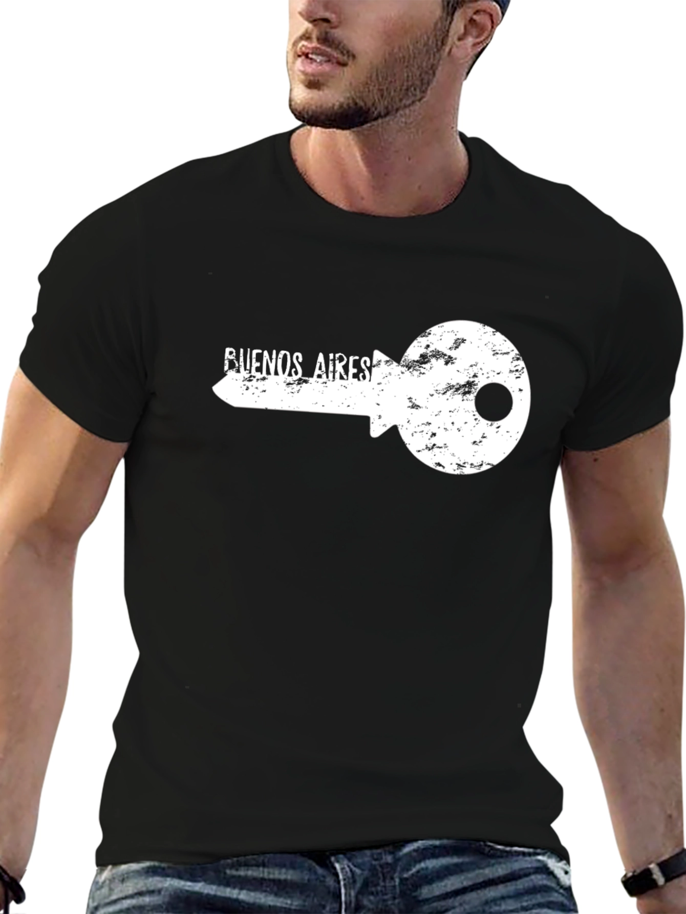Buenos Aires Key Graphic Tee - Black