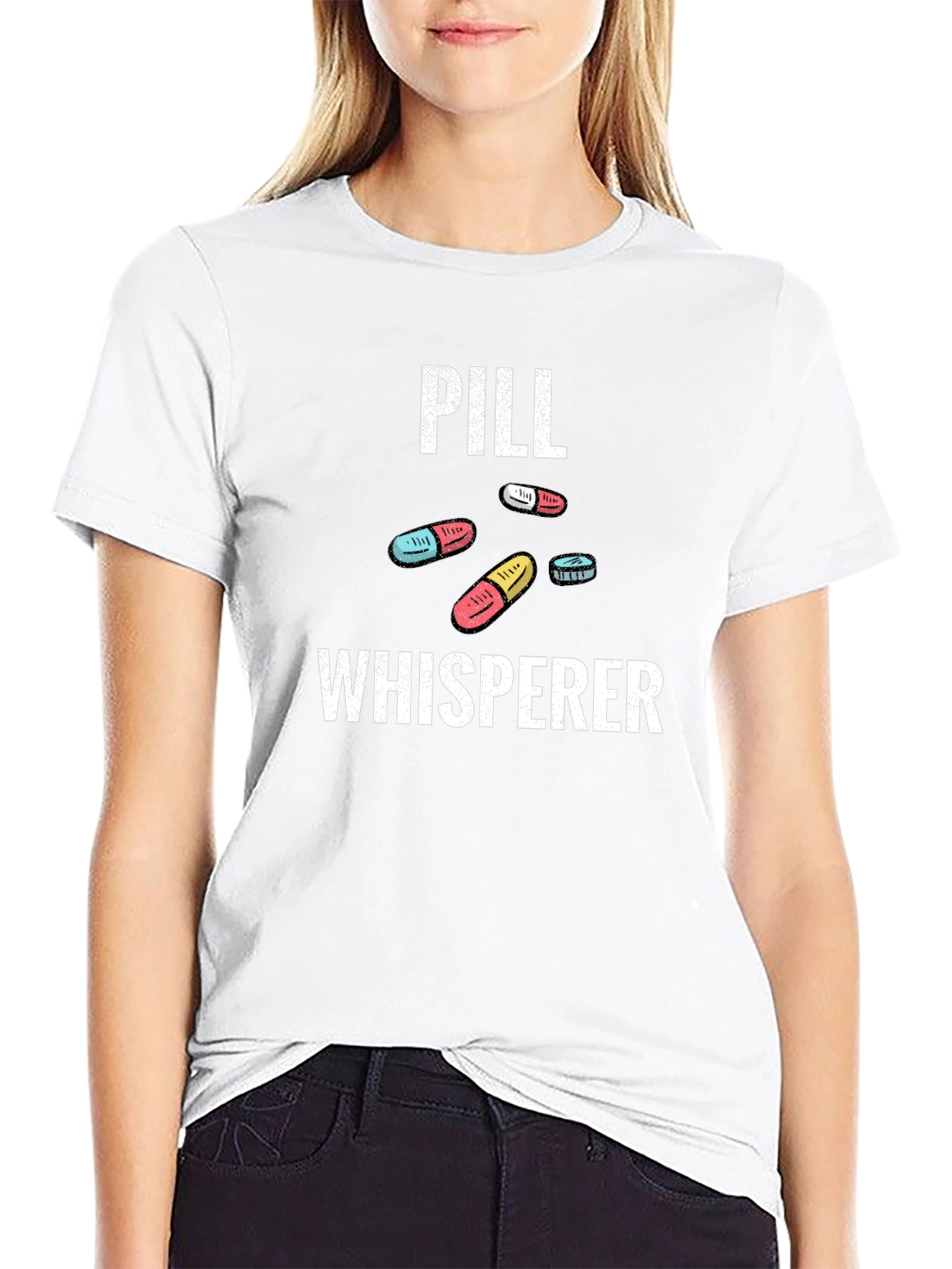 Pill Whisperer Graphic Tee - Black Cotton T-Shirt