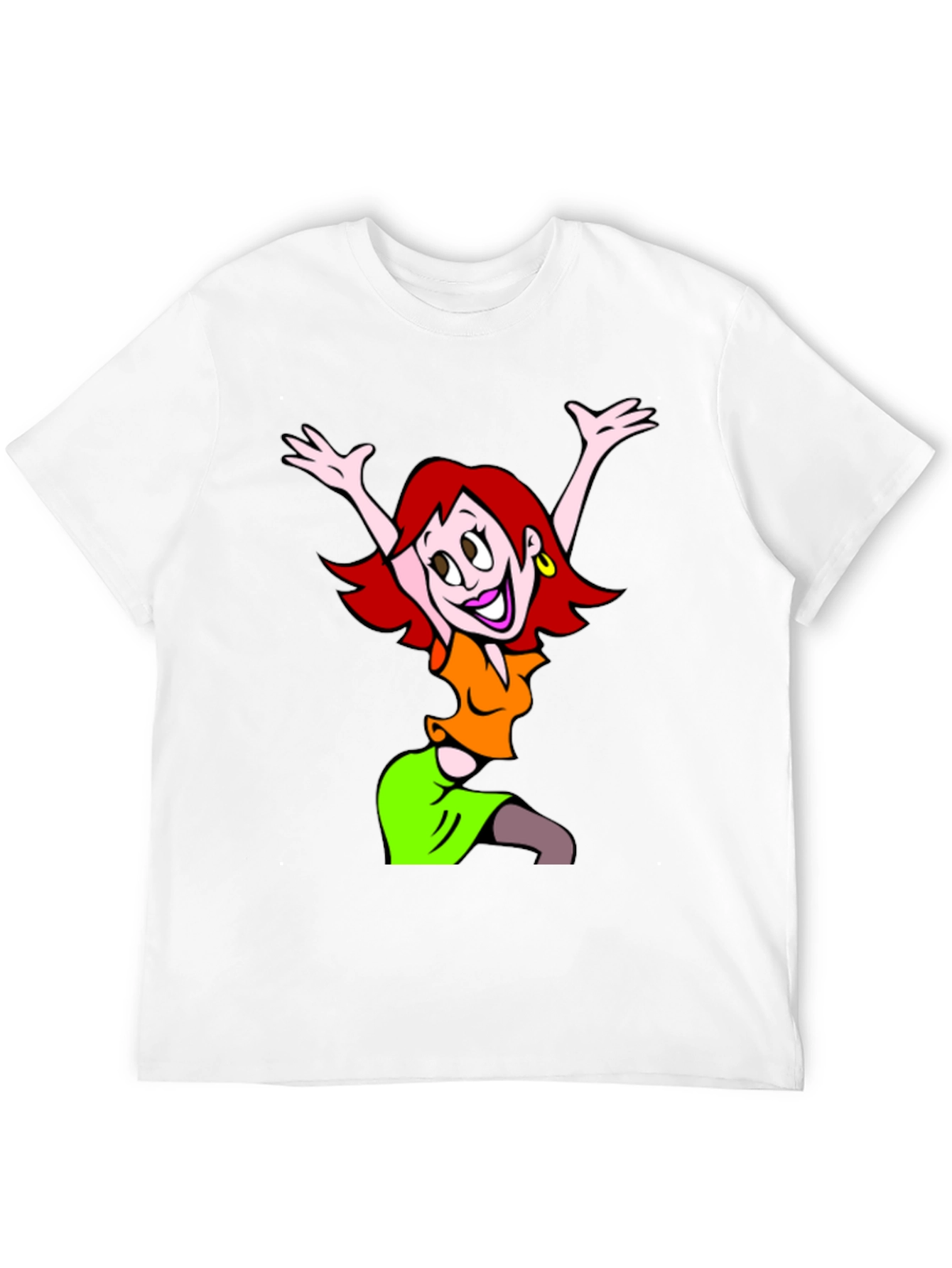 Cartoon Character Graphic Black T-Shirt
