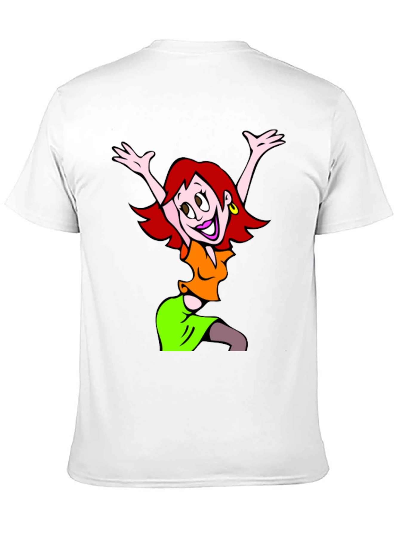 Cartoon Character Graphic Black T-Shirt