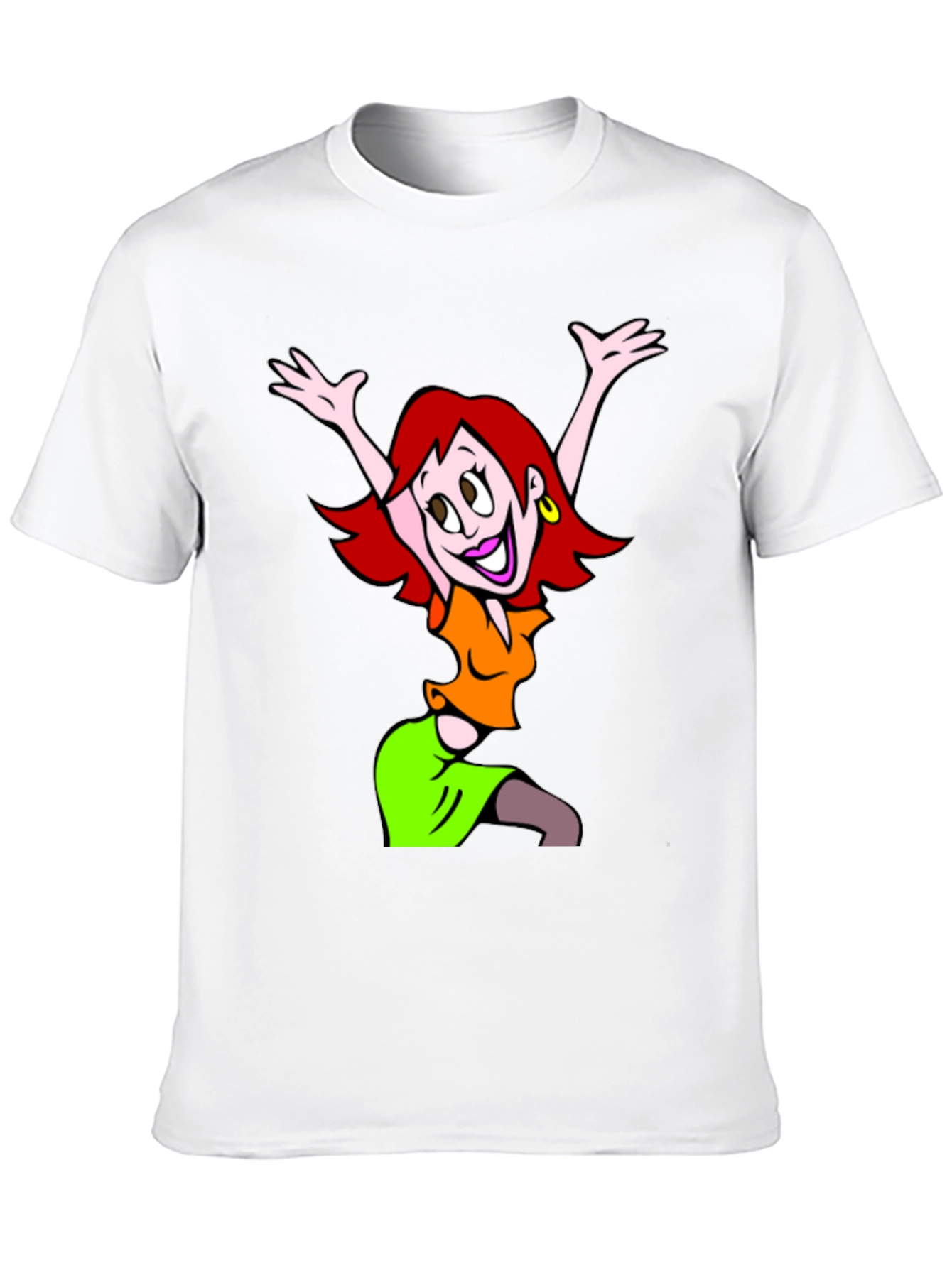 Cartoon Character Graphic Black T-Shirt
