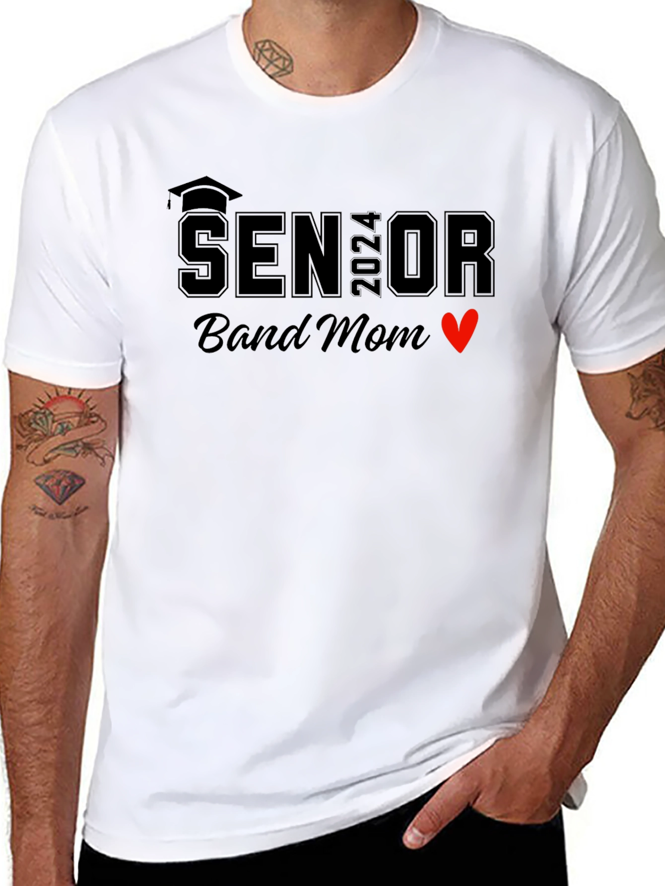 Senior 2024 Band Mom T-Shirt