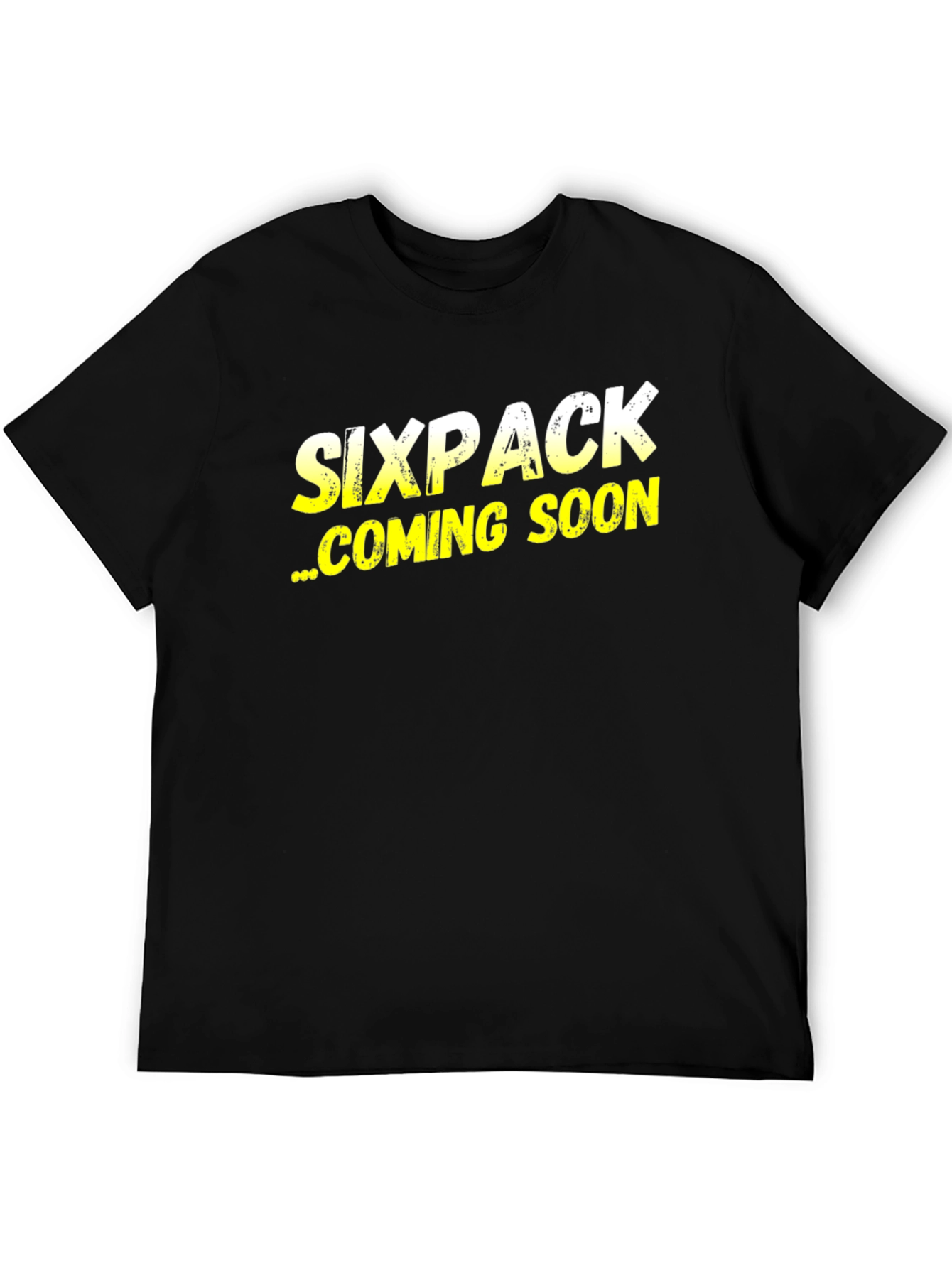 Sixpack Coming Soon T-Shirt - Funny Fitness Apparel