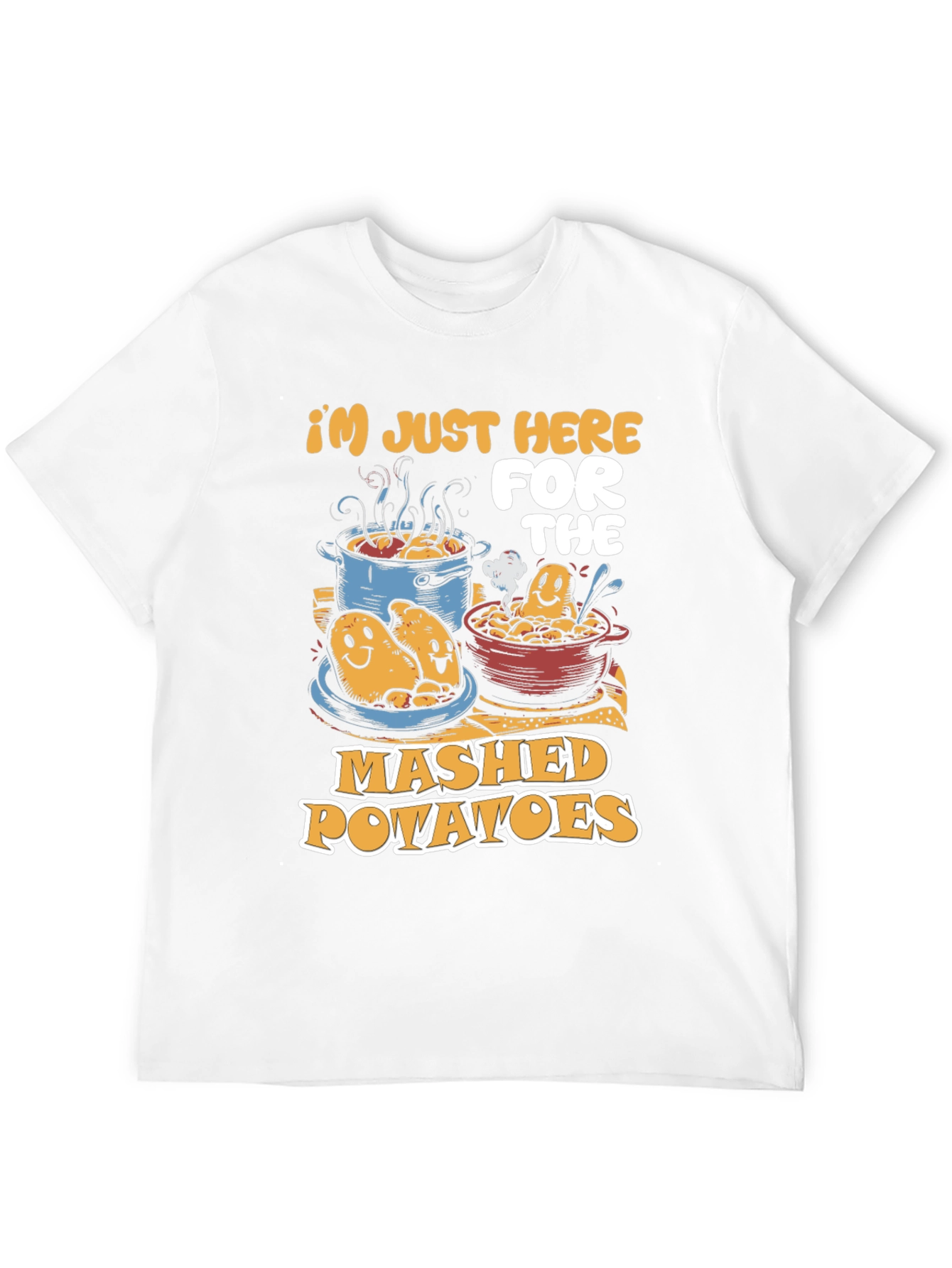 Mashed Potatoes Graphic Tee - Funny Food Lover Shirt