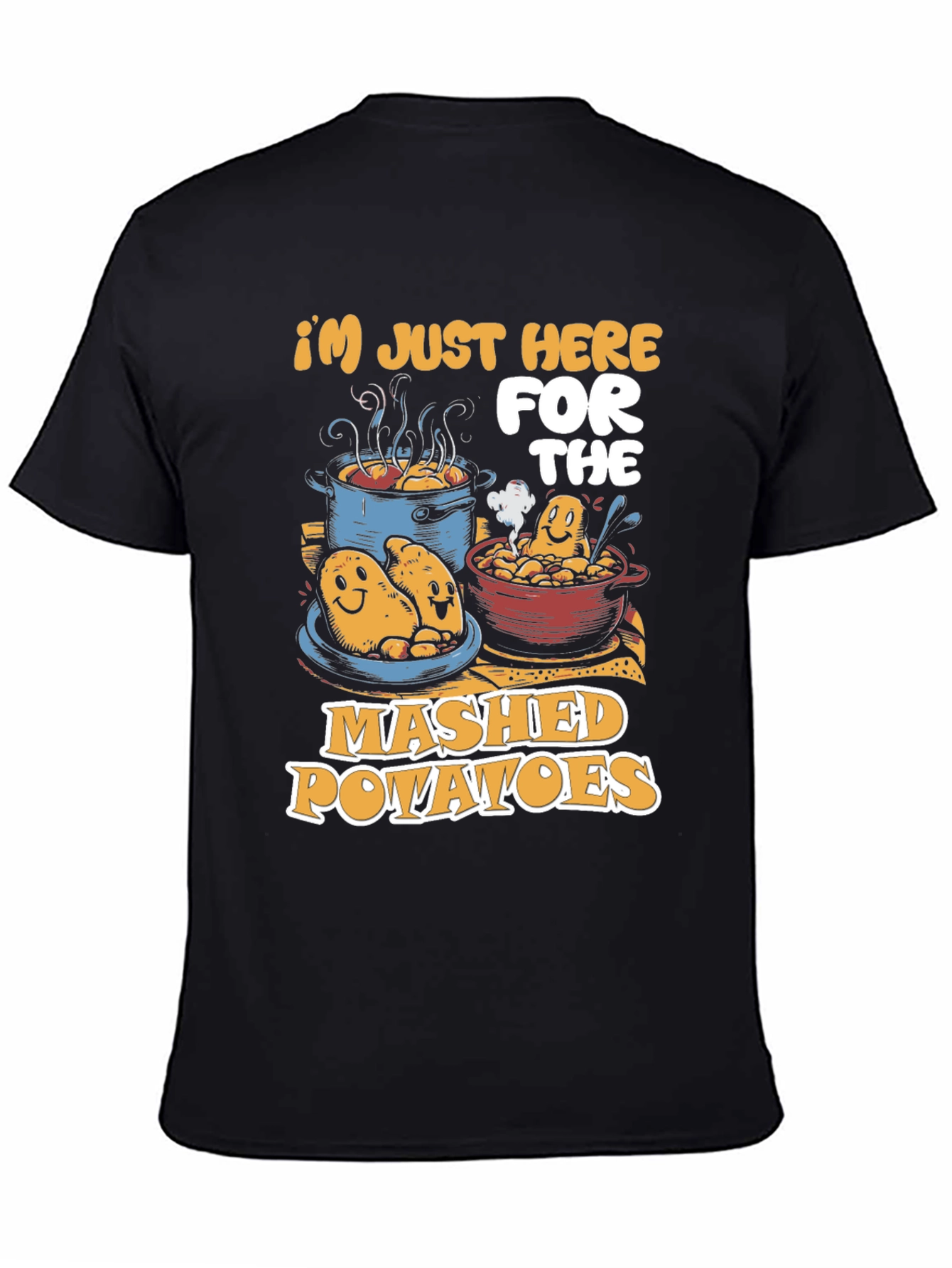 Mashed Potatoes Graphic Tee - Funny Food Lover Shirt