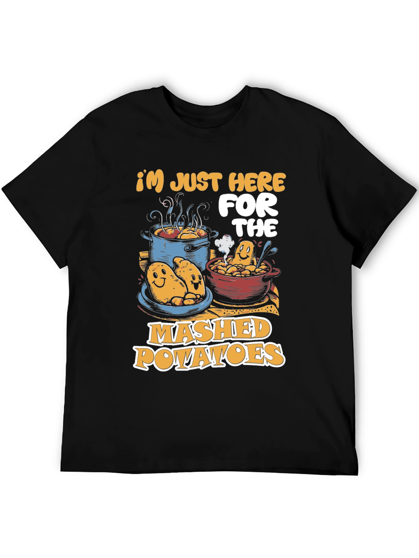 Mashed Potatoes Graphic Tee - Funny Food Lover Shirt