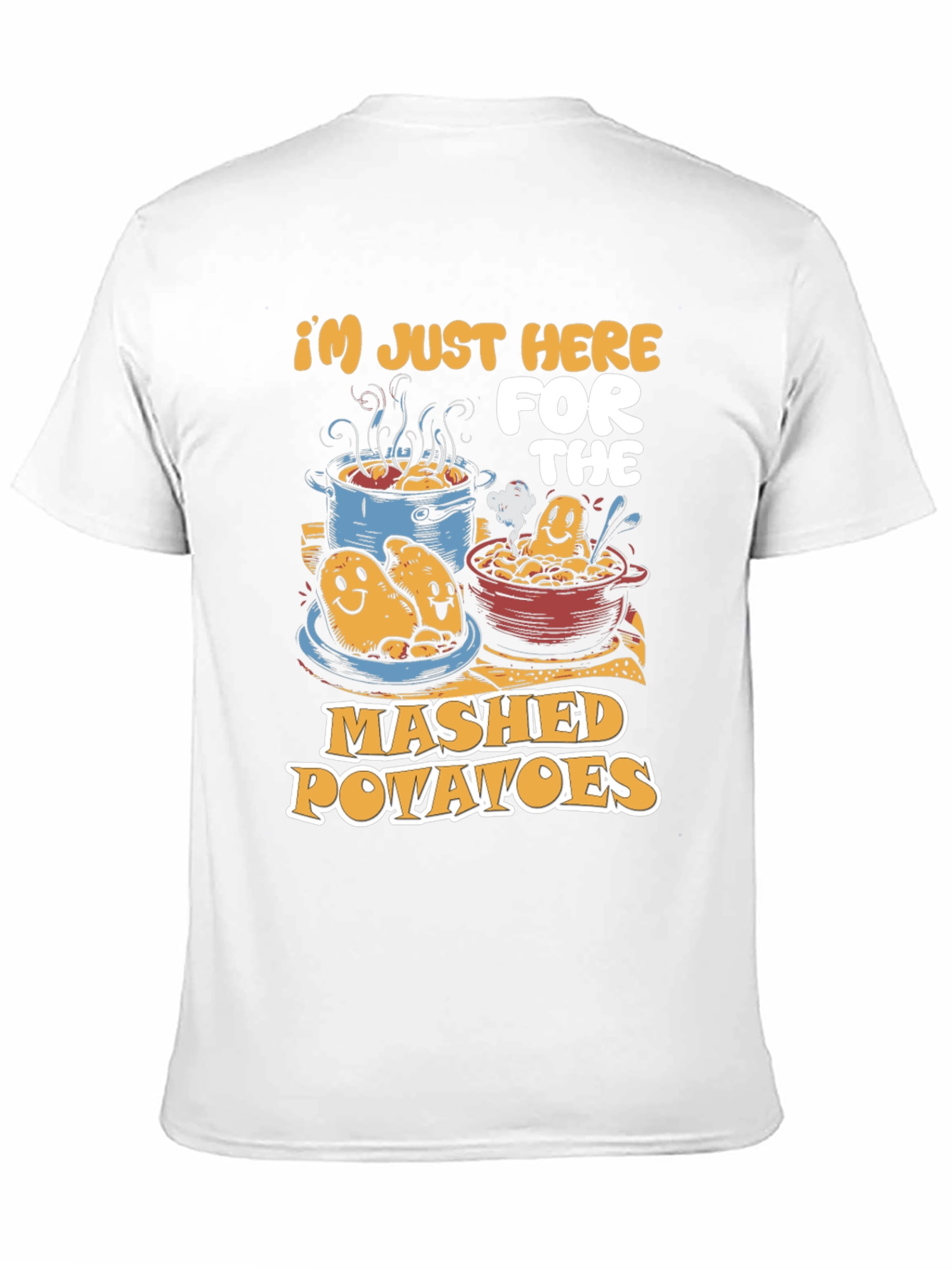 Mashed Potatoes Graphic Tee - Funny Food Lover Shirt