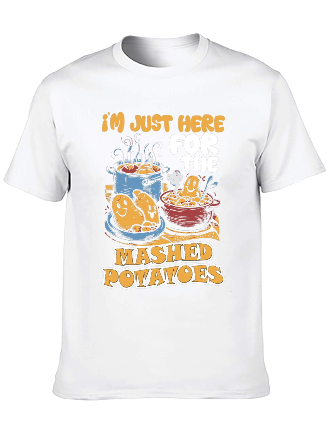 Mashed Potatoes Graphic Tee - Funny Food Lover Shirt