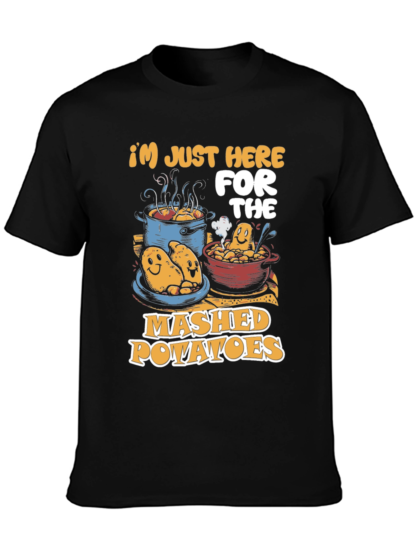 Mashed Potatoes Graphic Tee - Funny Food Lover Shirt