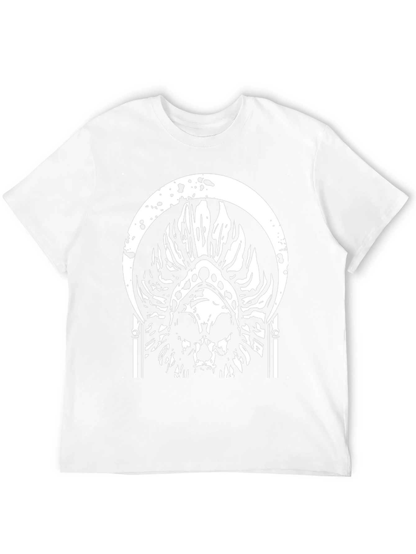 Skull Graphic Tee - Black Cotton T-Shirt