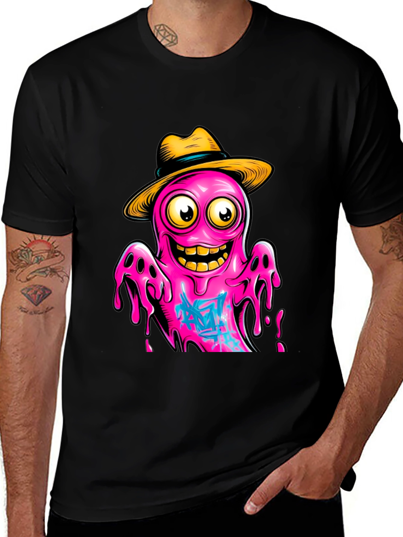 Cartoon Octopus T-Shirt - Funky Graphic Tee