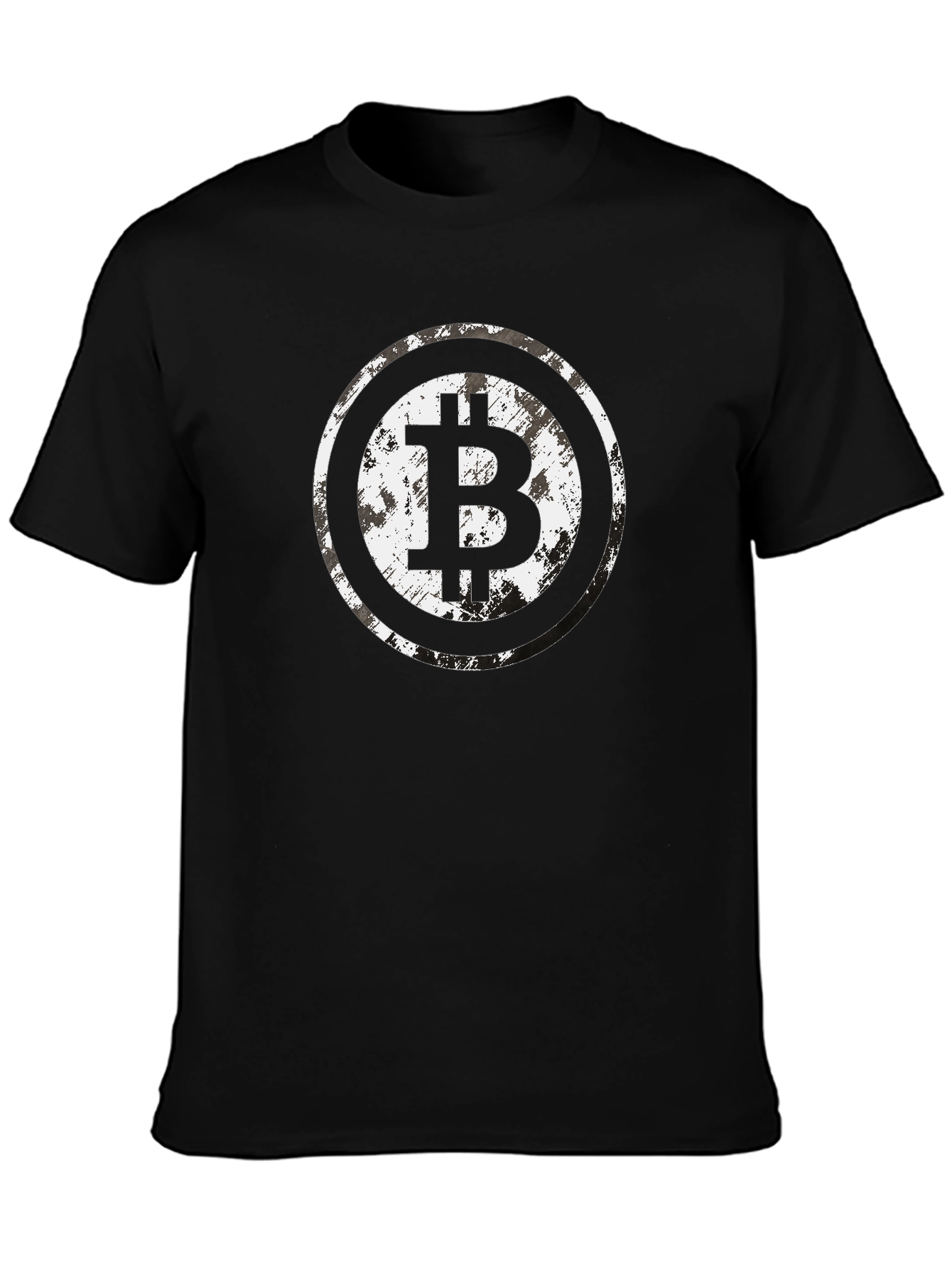 Bitcoin Symbol Graphic Black T-Shirt