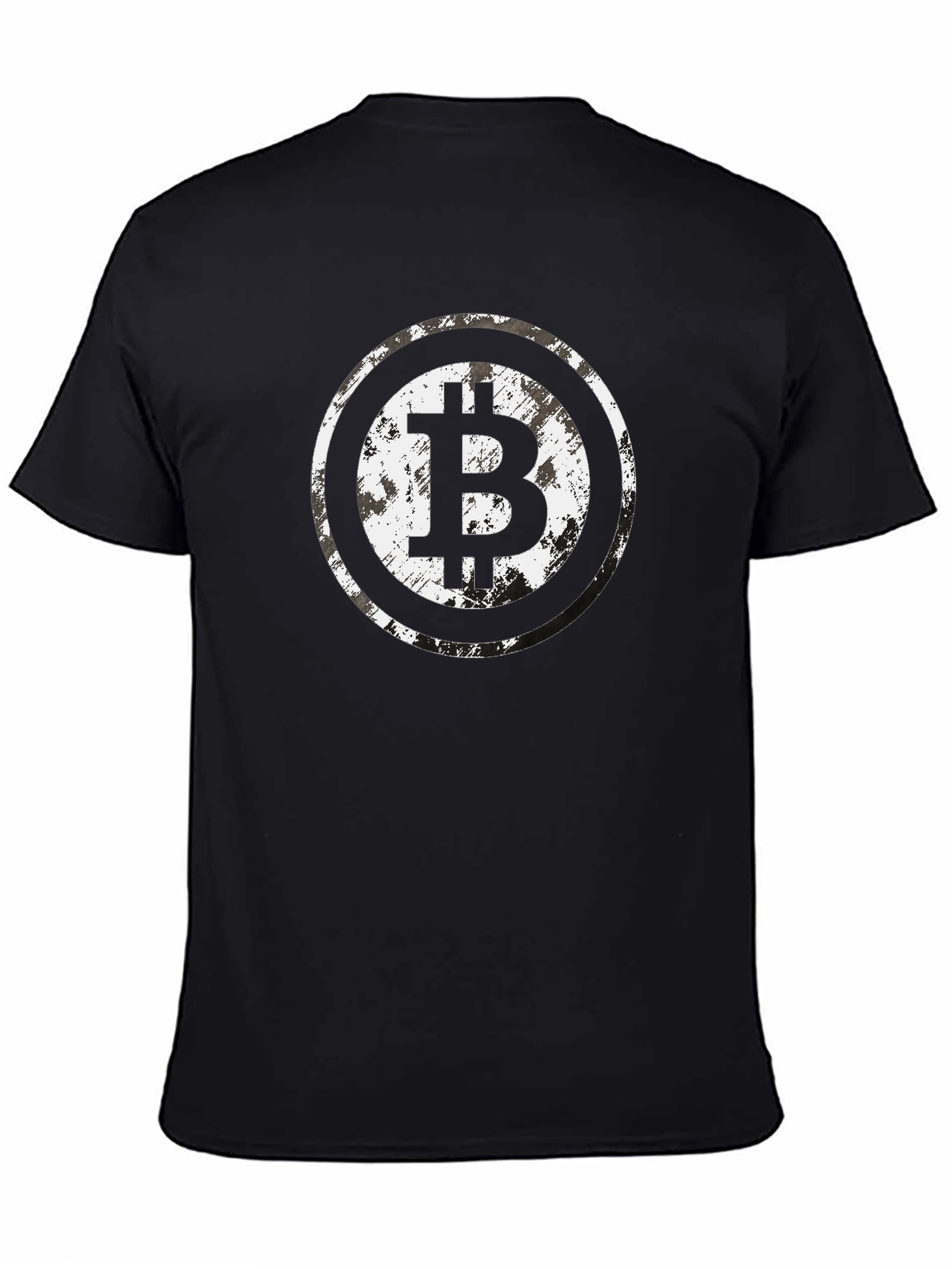 Bitcoin Symbol Graphic Black T-Shirt