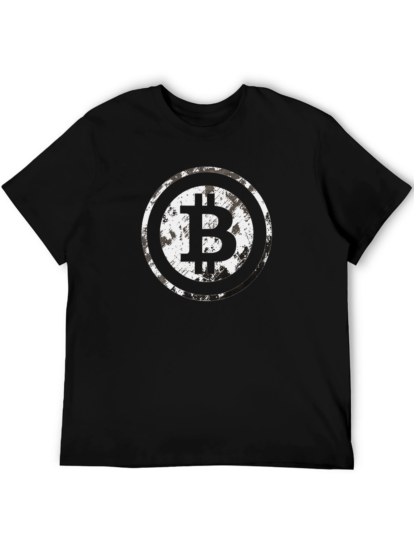 Bitcoin Symbol Graphic Black T-Shirt