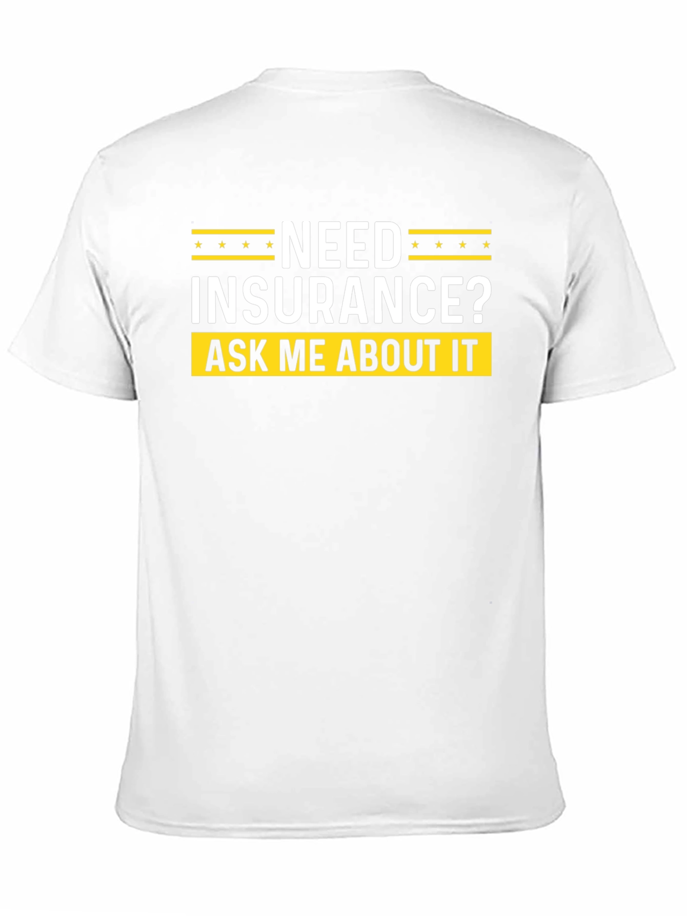 Need Insurance? Black Graphic T-Shirt