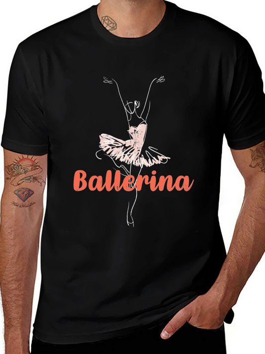 Ballerina Graphic Tee - Dancer Design