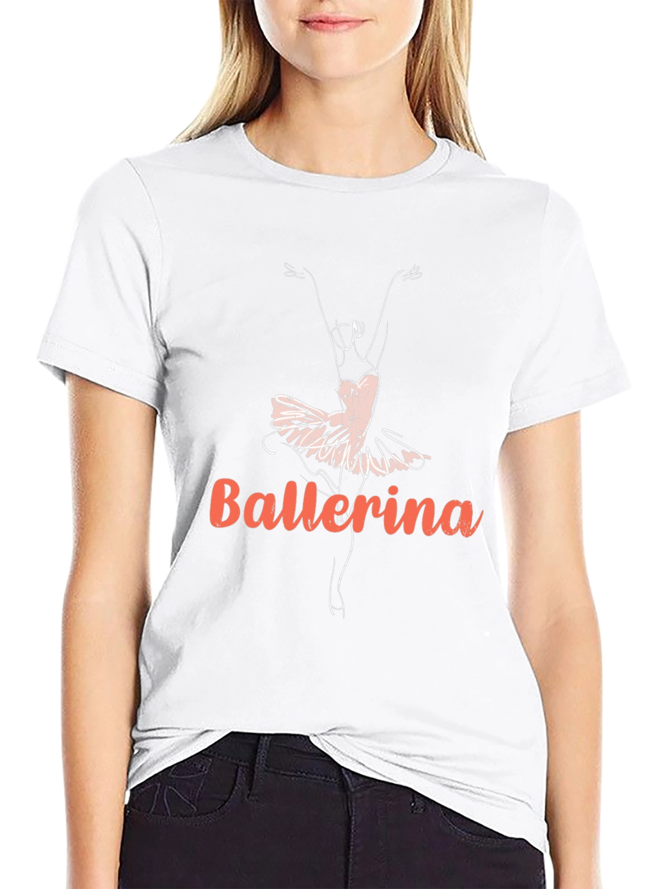 Ballerina Graphic Tee - Dancer Design