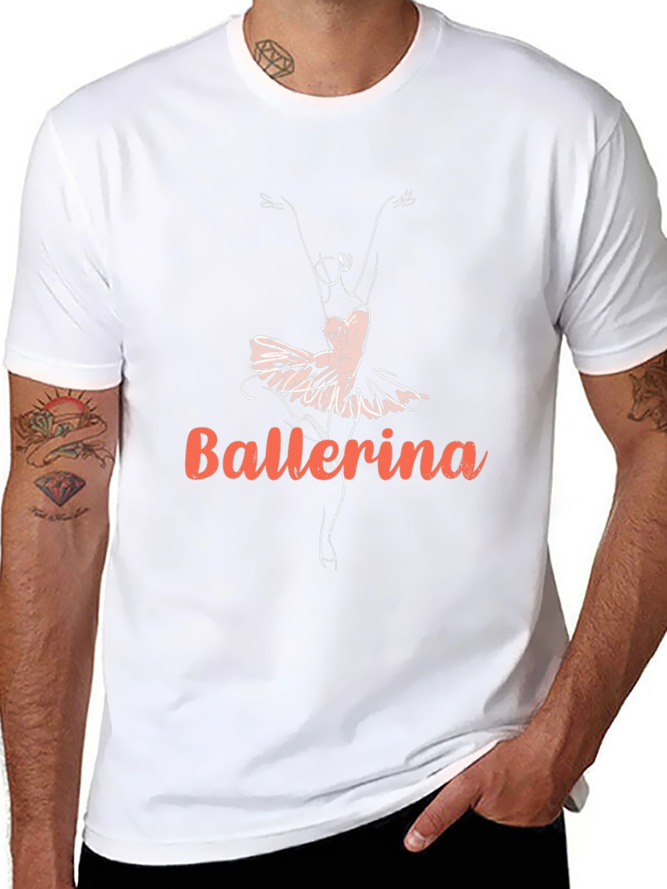 Ballerina Graphic Tee - Dancer Design