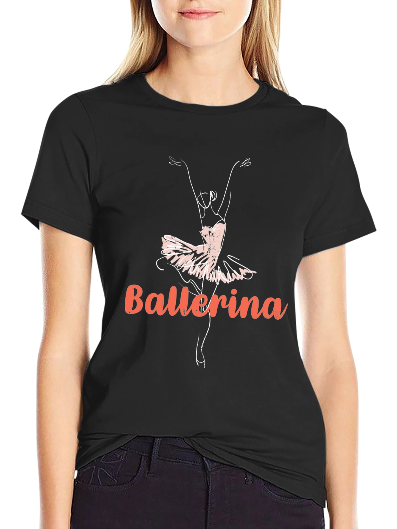 Ballerina Graphic Tee - Dancer Design