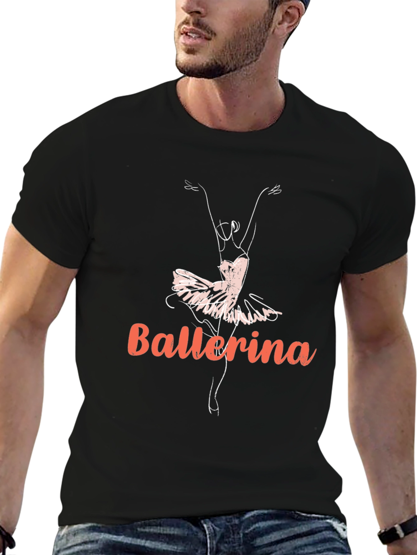 Ballerina Graphic Tee - Dancer Design