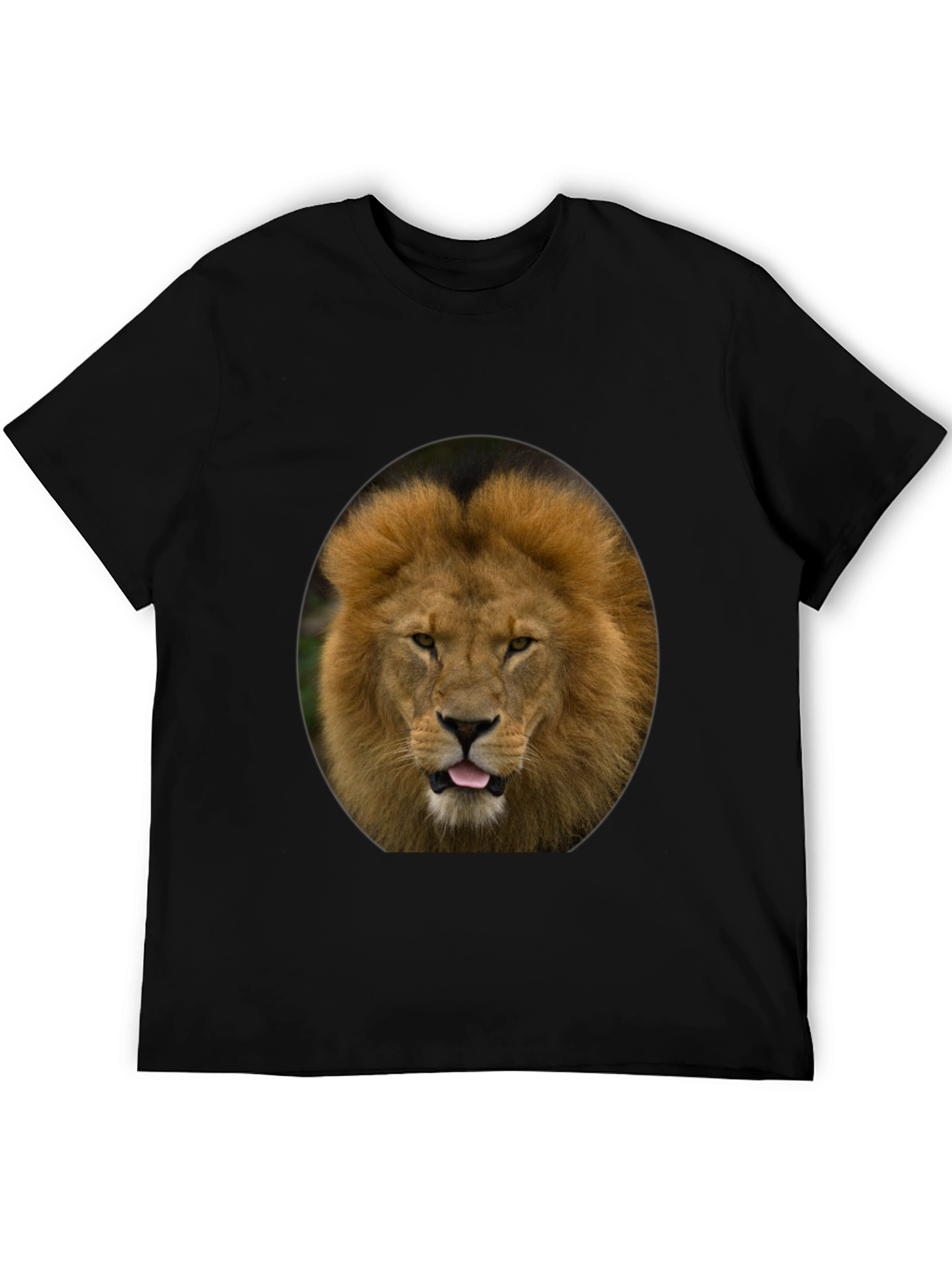 Lion Graphic Tee - Bold Animal Print T-Shirt