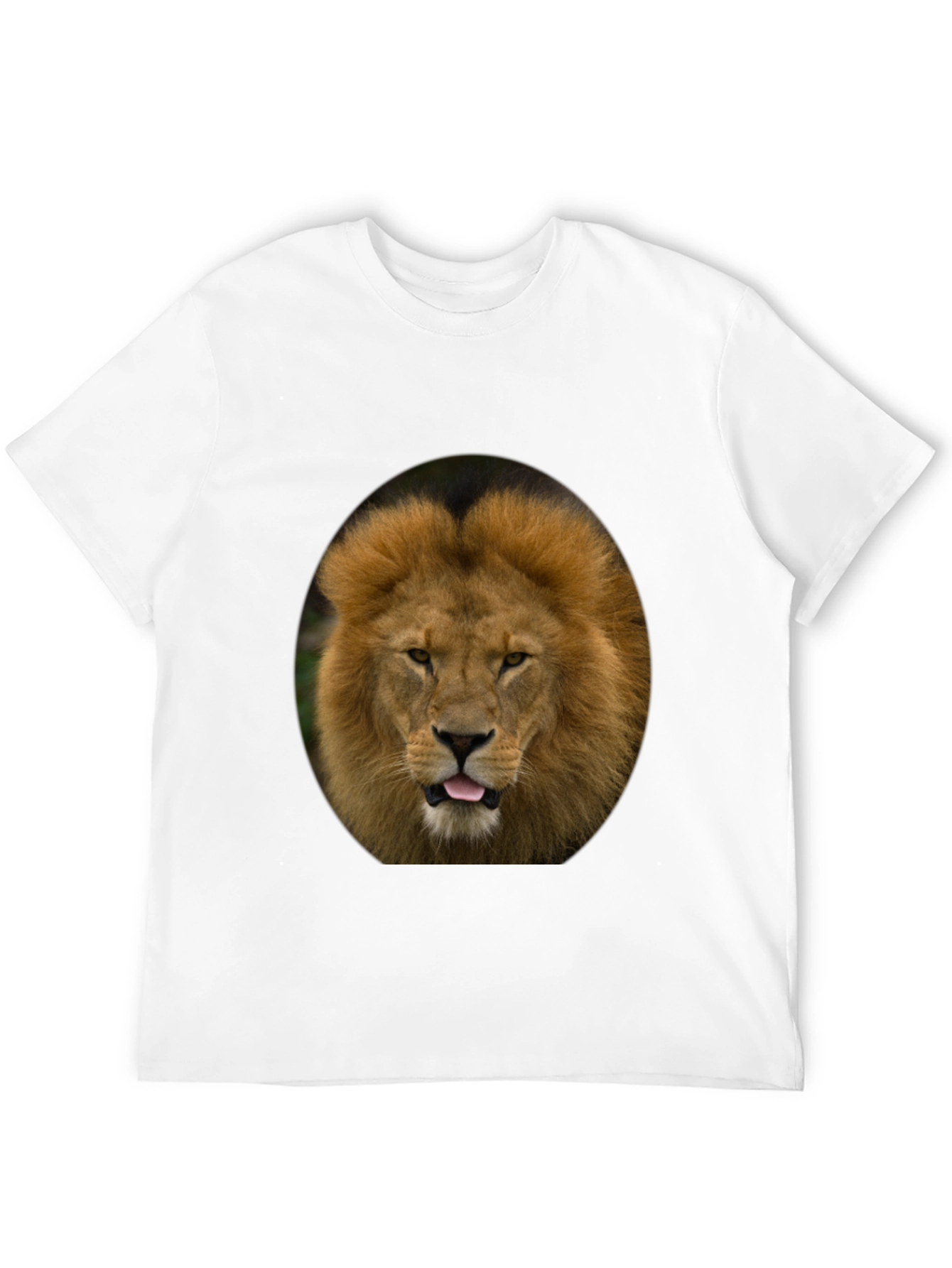 Lion Graphic Tee - Bold Animal Print T-Shirt