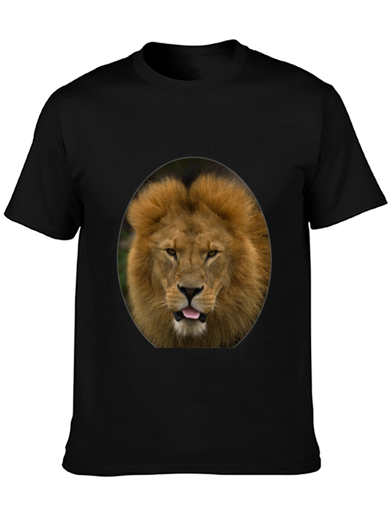 Lion Graphic Tee - Bold Animal Print T-Shirt