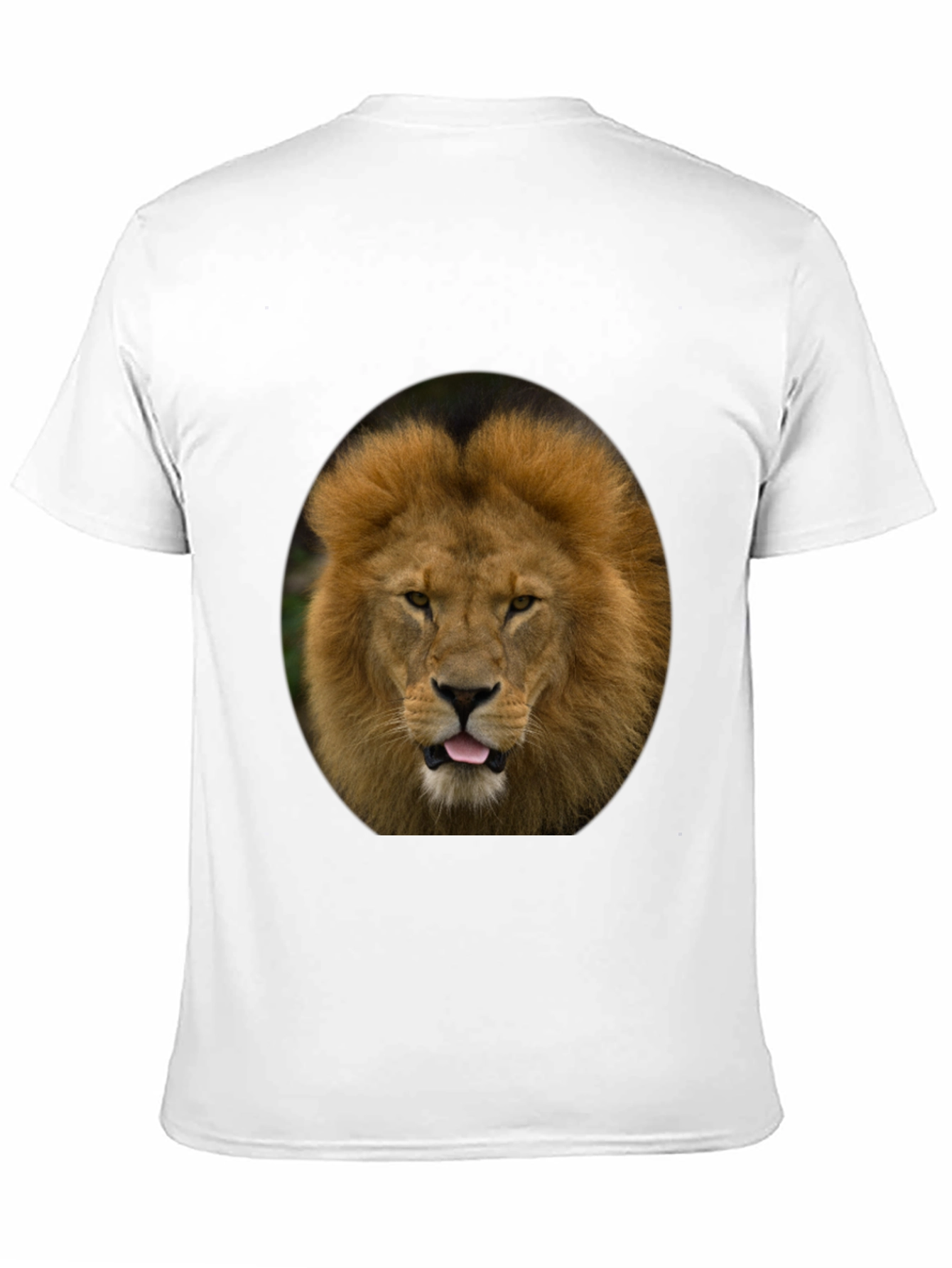 Lion Graphic Tee - Bold Animal Print T-Shirt