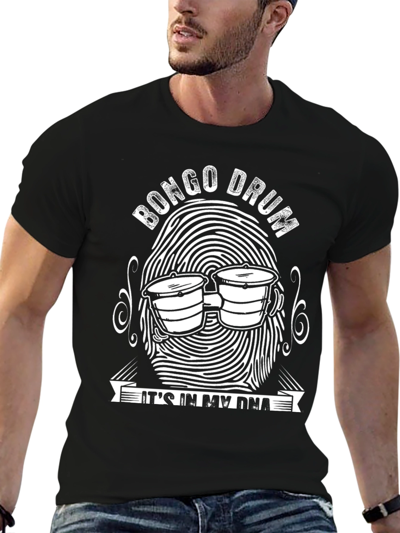 Bongo Drum DNA Graphic T-Shirt