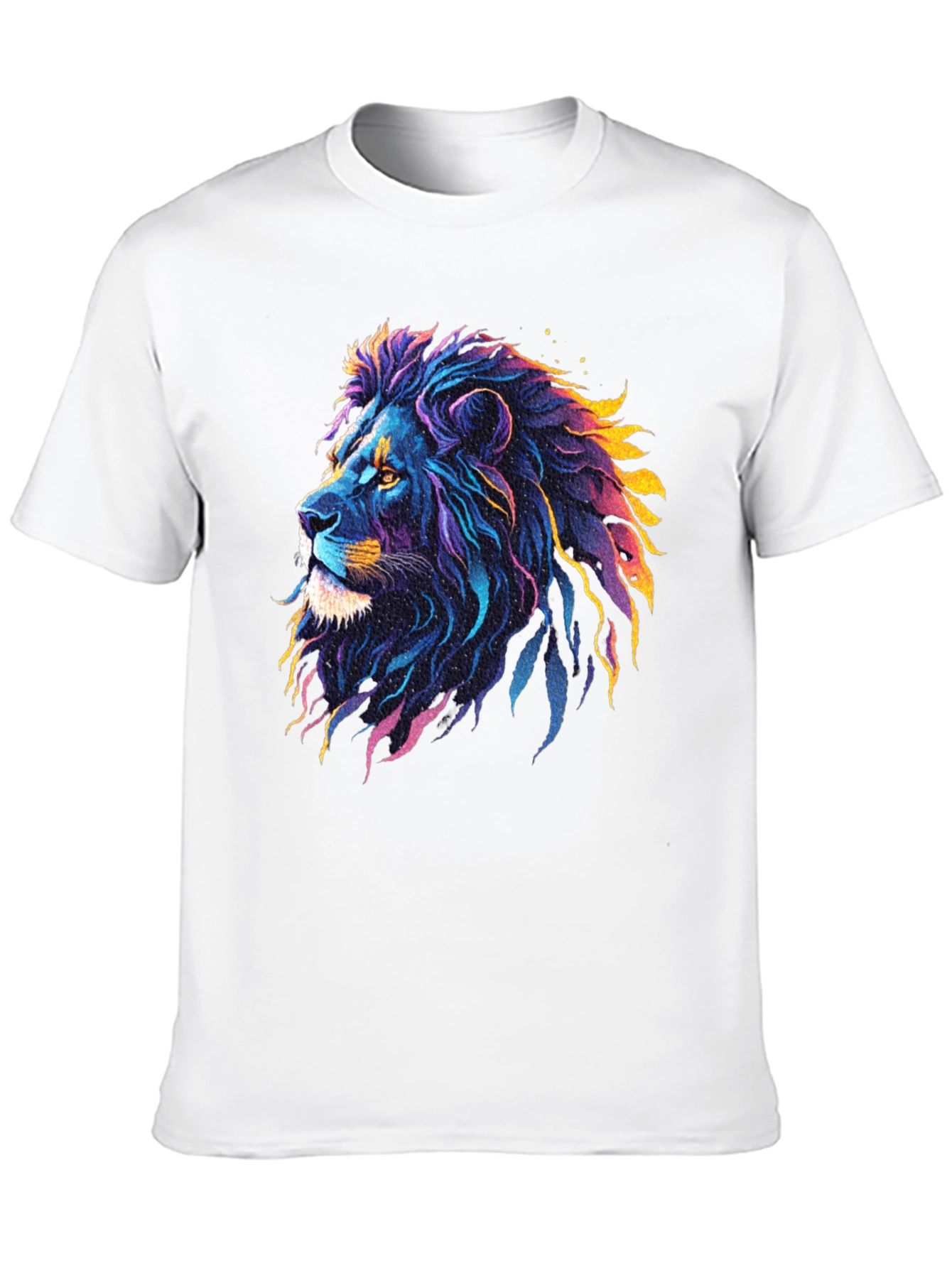 Vibrant Lion Graphic Tee - Bold Style