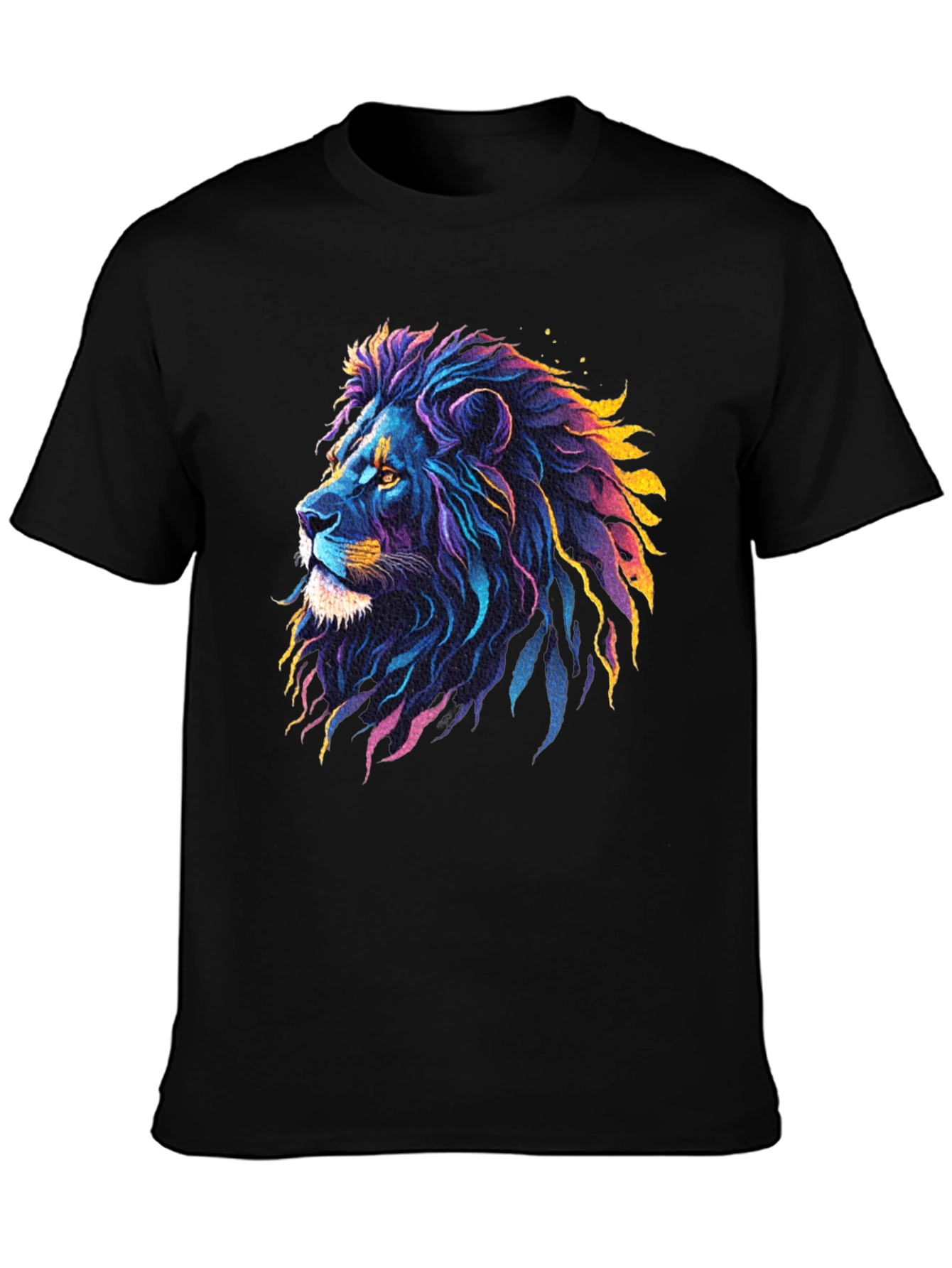 Vibrant Lion Graphic Tee - Bold Style