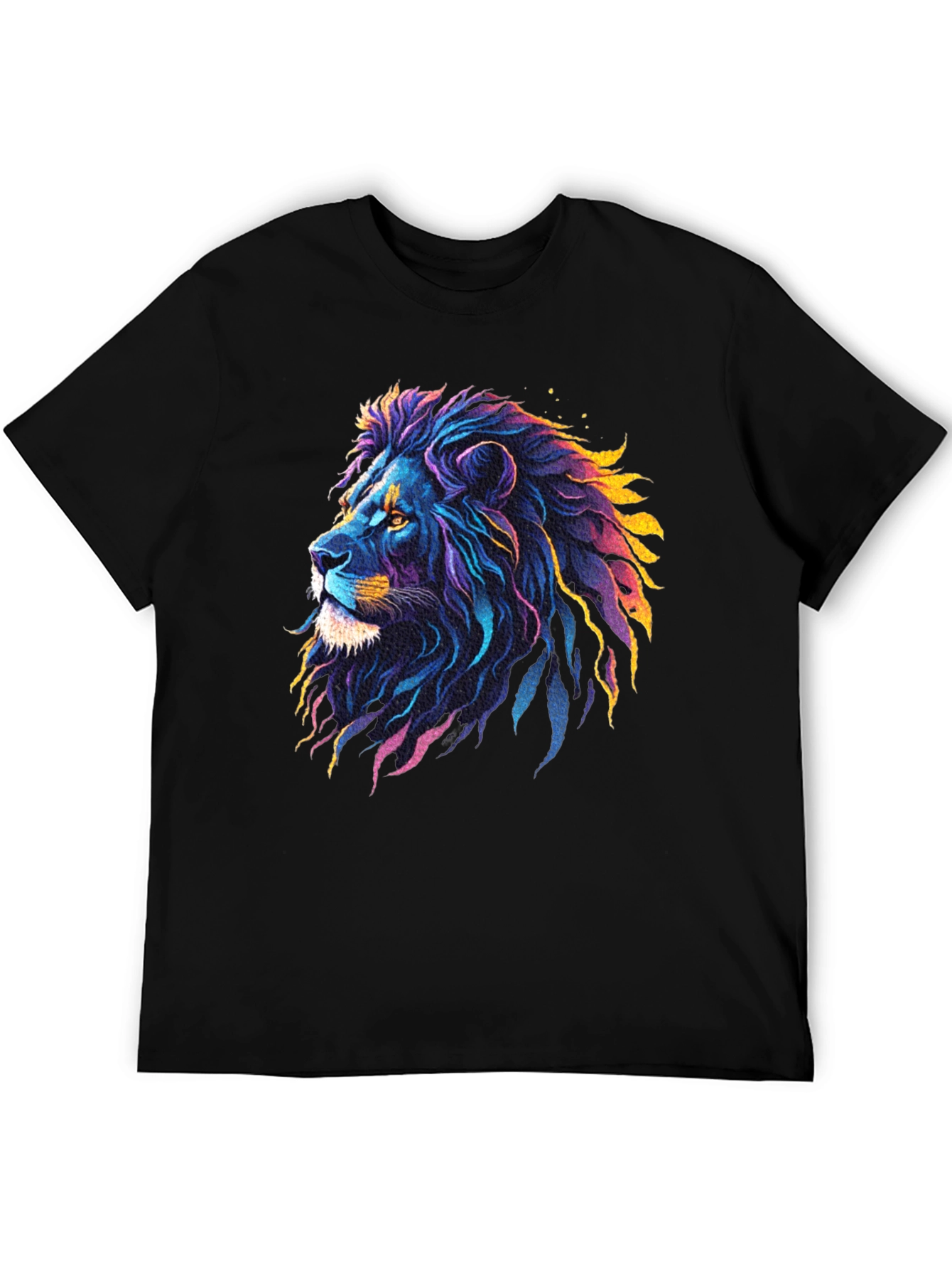 Vibrant Lion Graphic Tee - Bold Style
