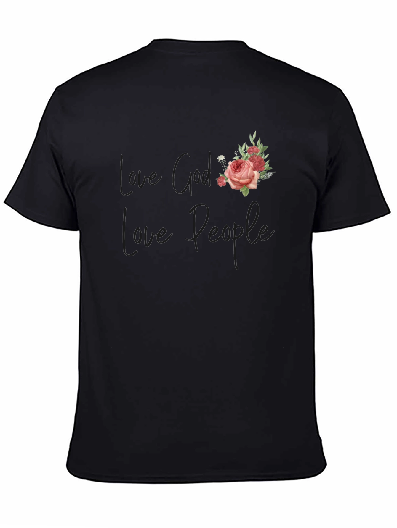 Love God Love People Floral Graphic Tee