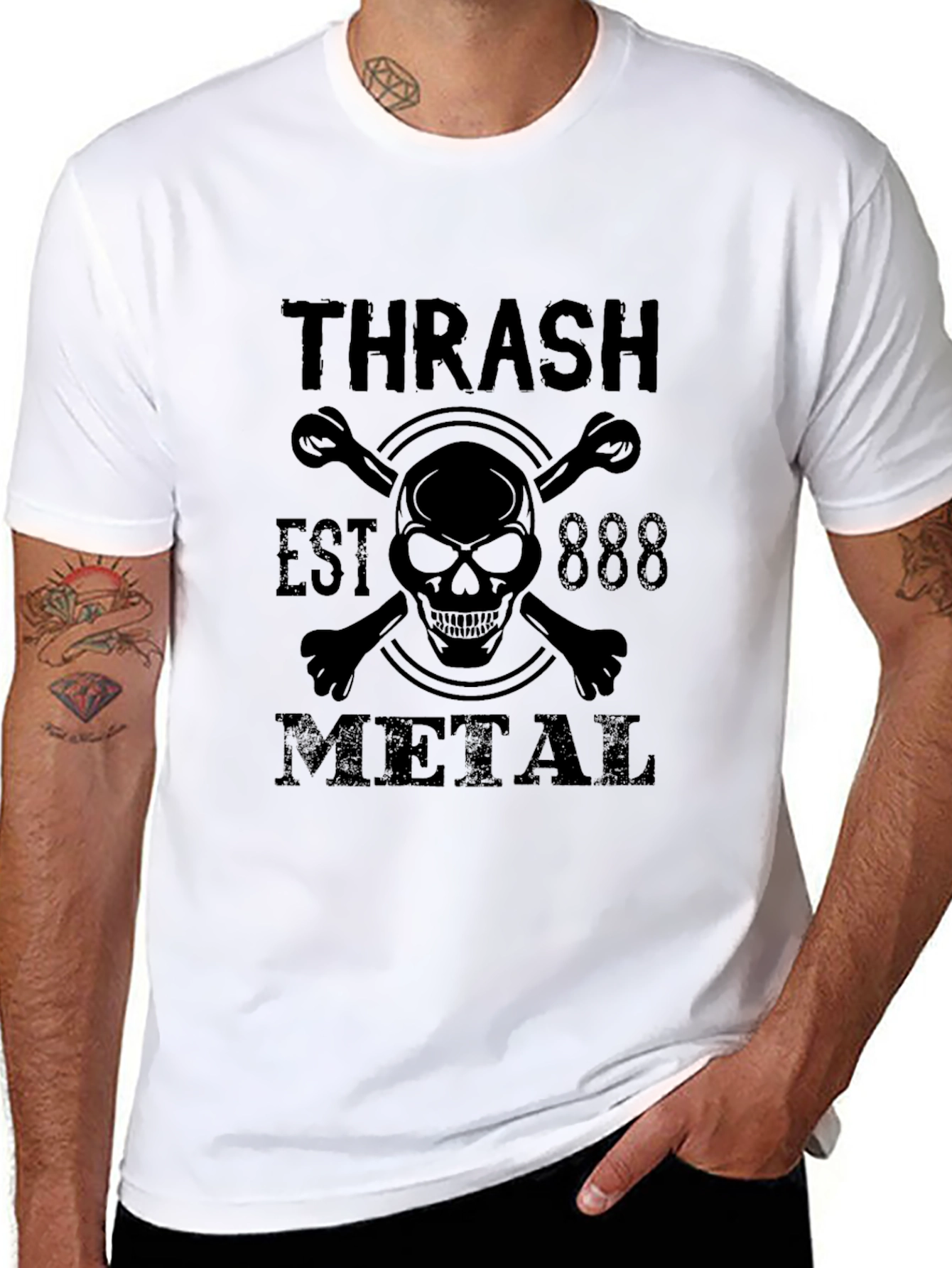 Thrash Metal Skull T-Shirt