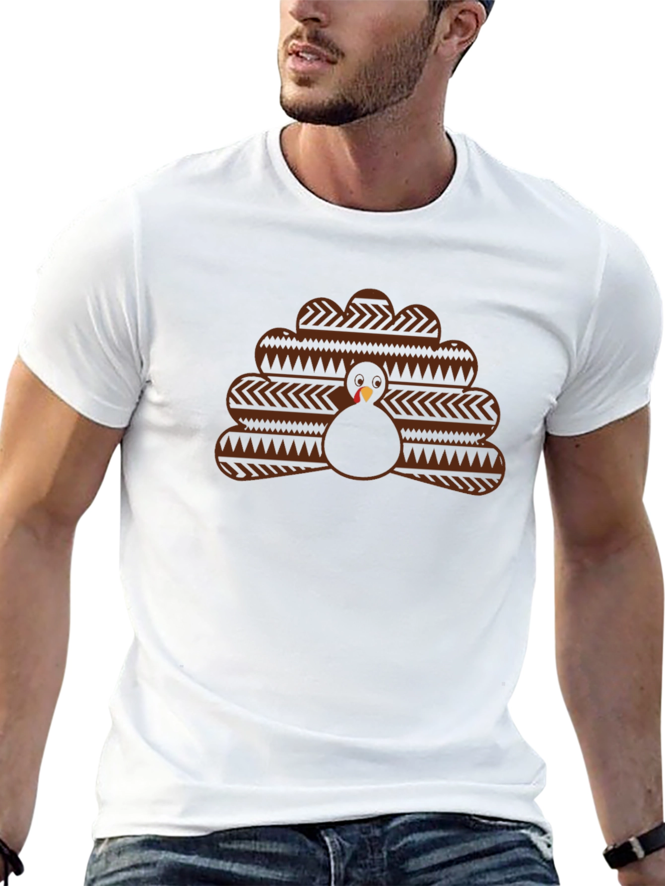 Thanksgiving Turkey Graphic T-Shirt