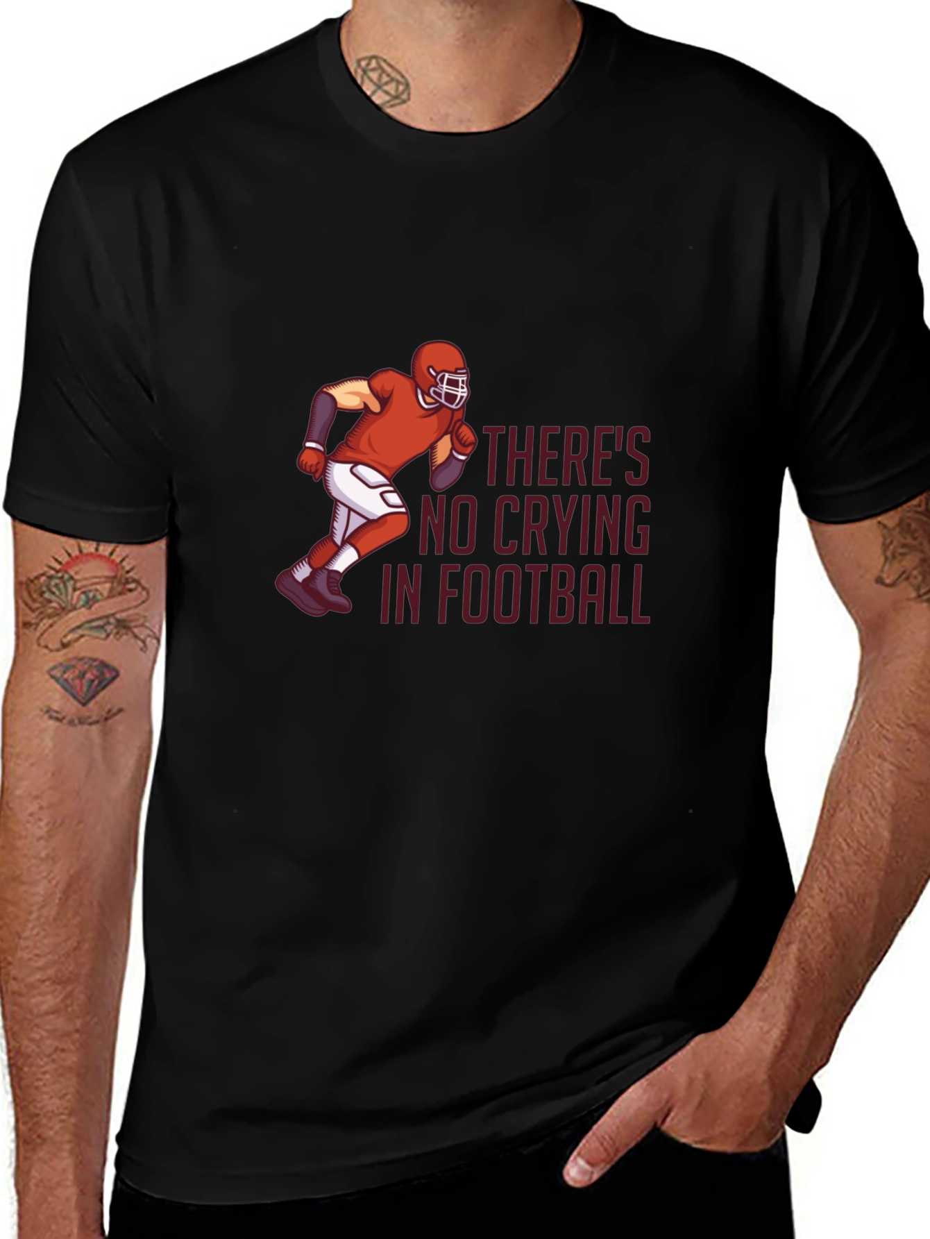 Football T-Shirt - Theres No Crying