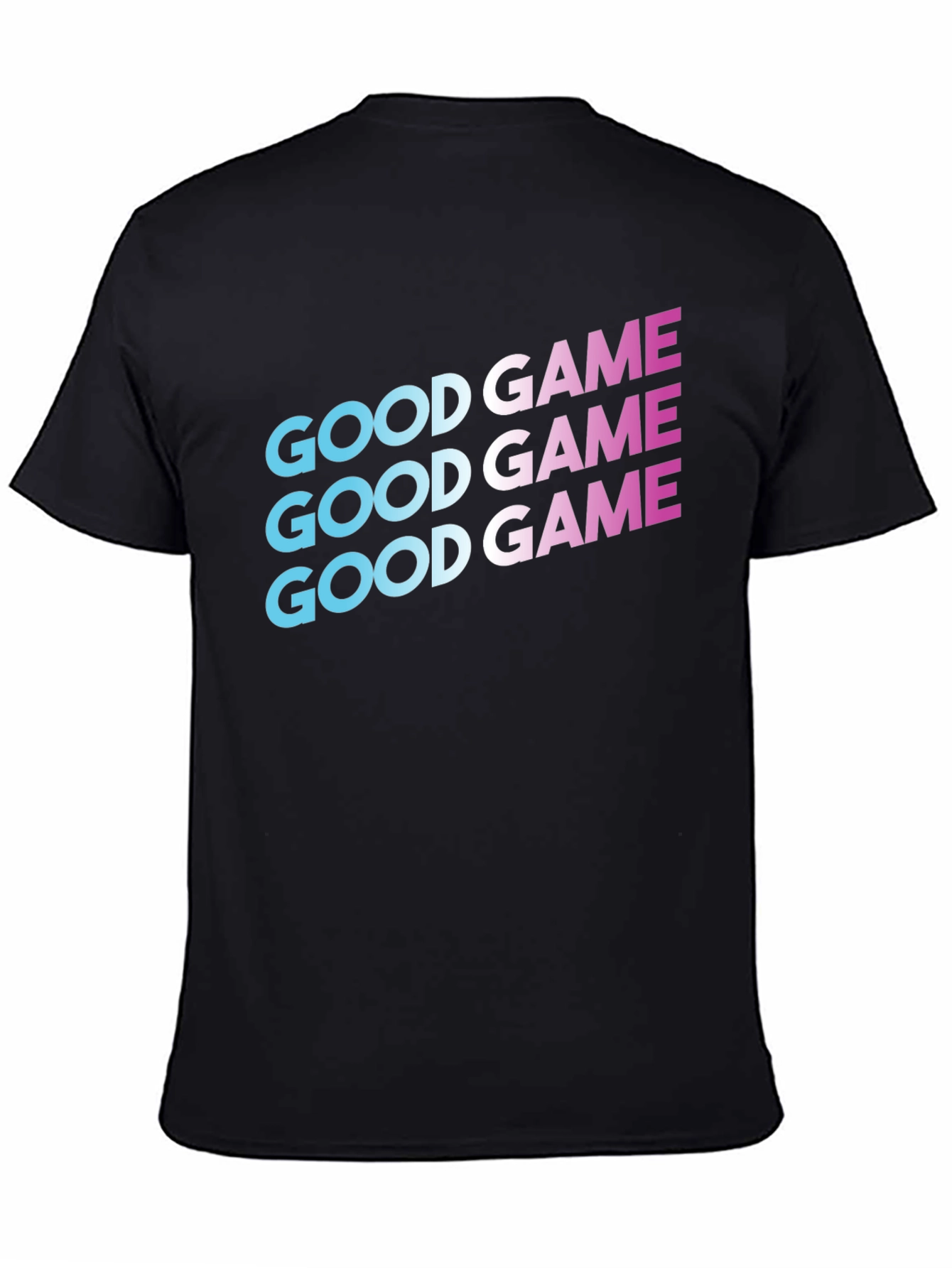 Good Game Graphic Print Tee - Black